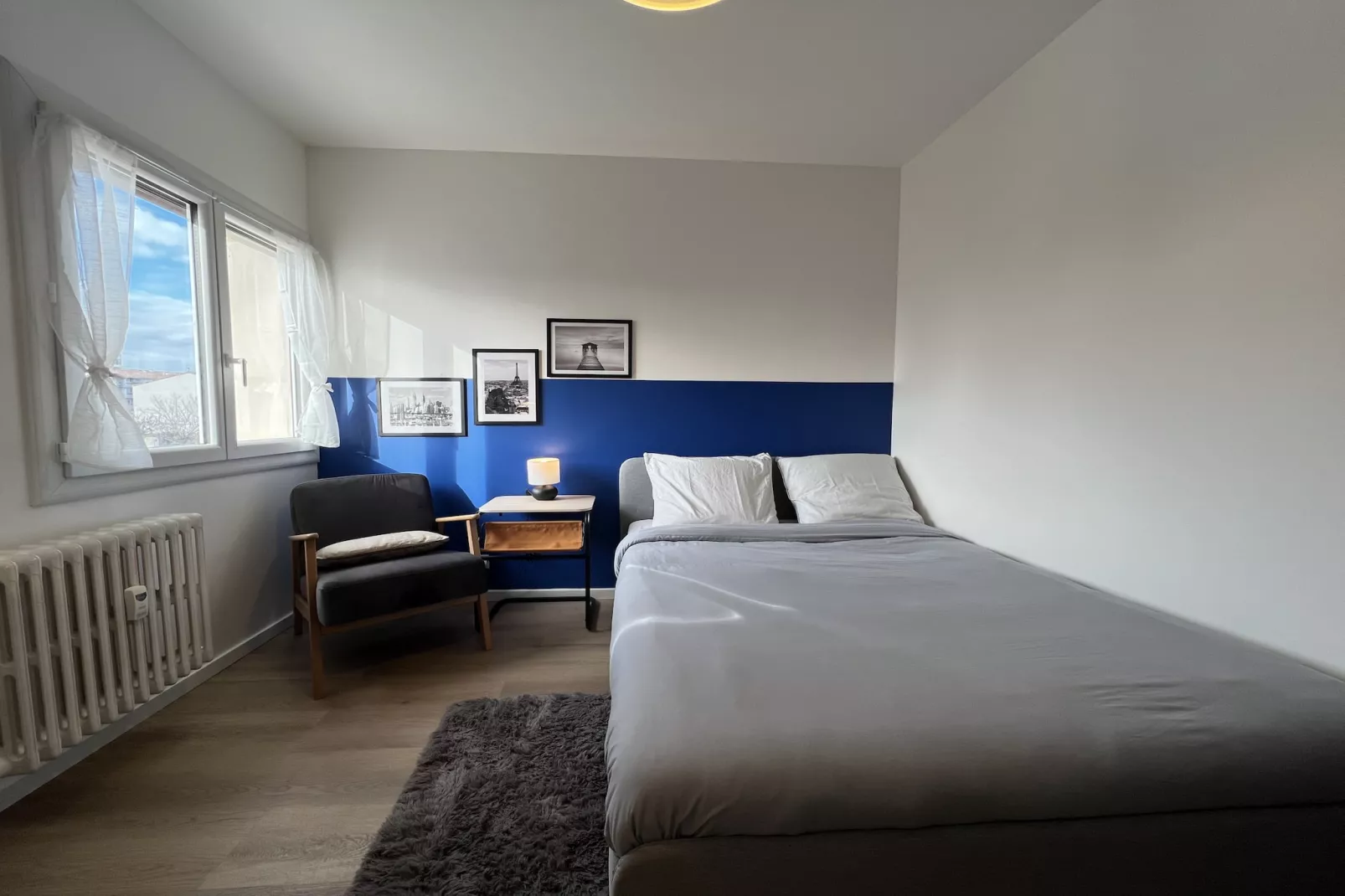 L'Azur - Studio Cozy proche tram & centre-ville-Slaapkamer