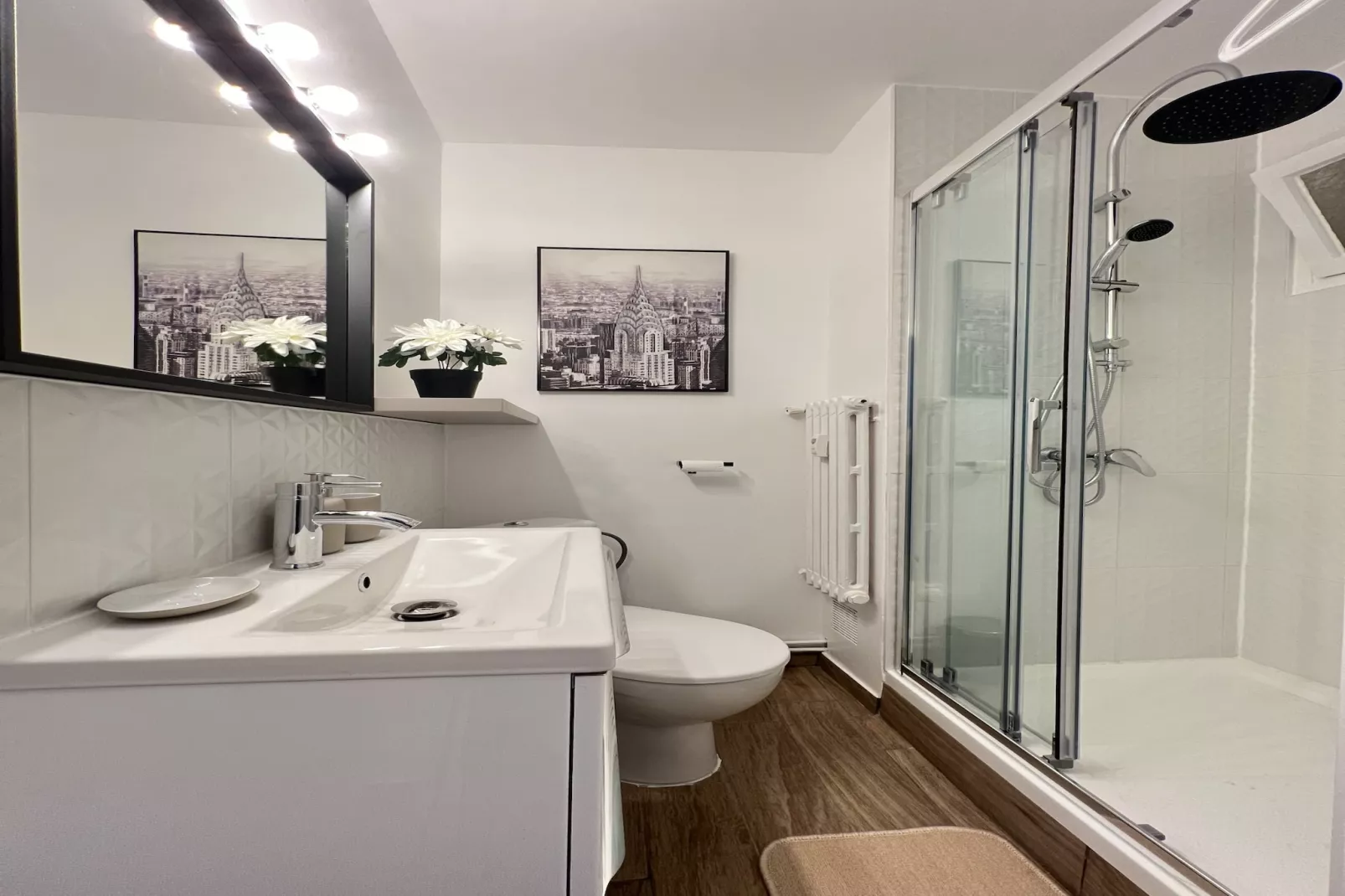 L'Azur - Studio Cozy proche tram & centre-ville-Badkamer