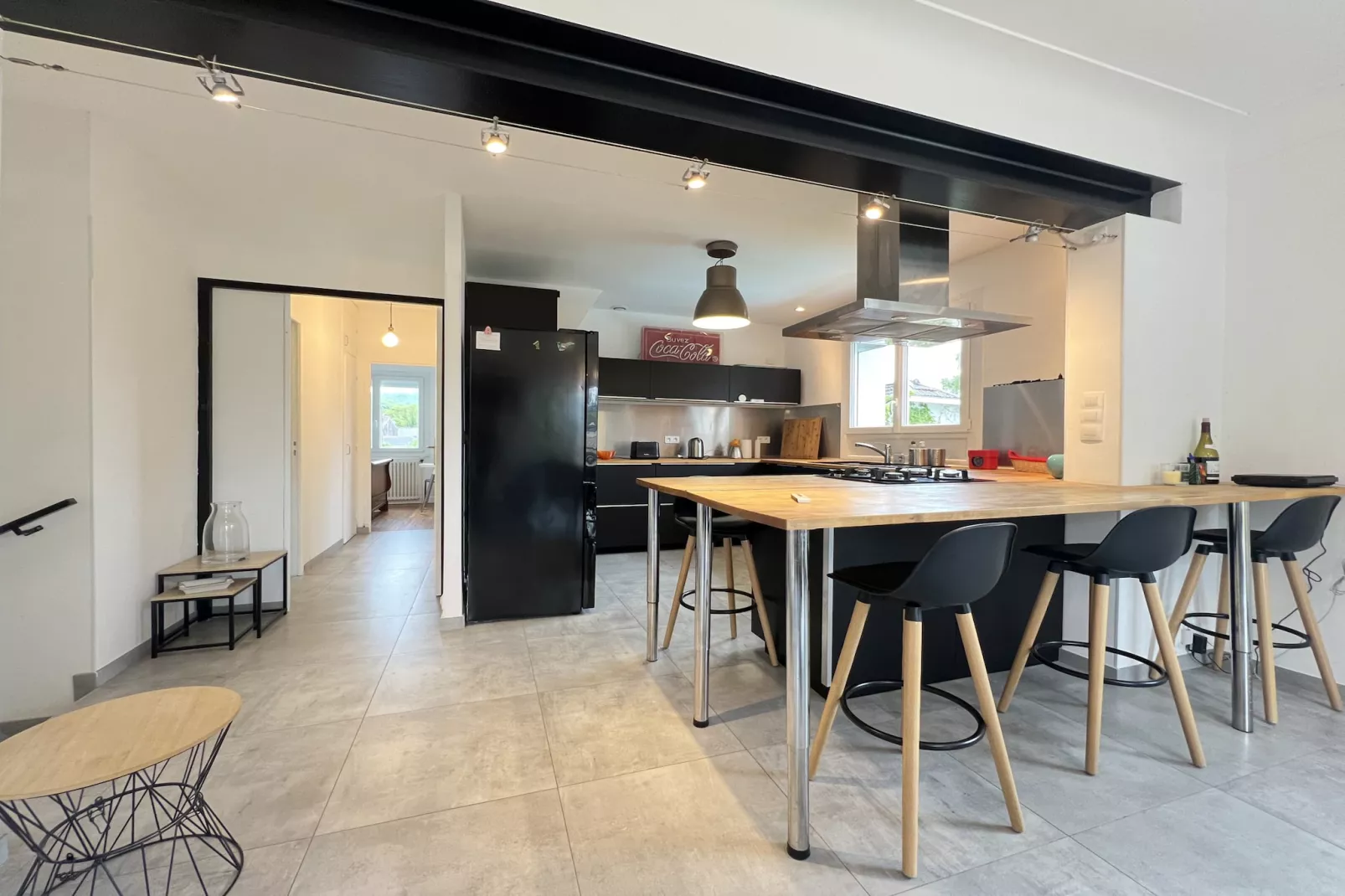 L'Escapade, 6p - Maison Familiale - Piscine/Jardin-Eetkamer