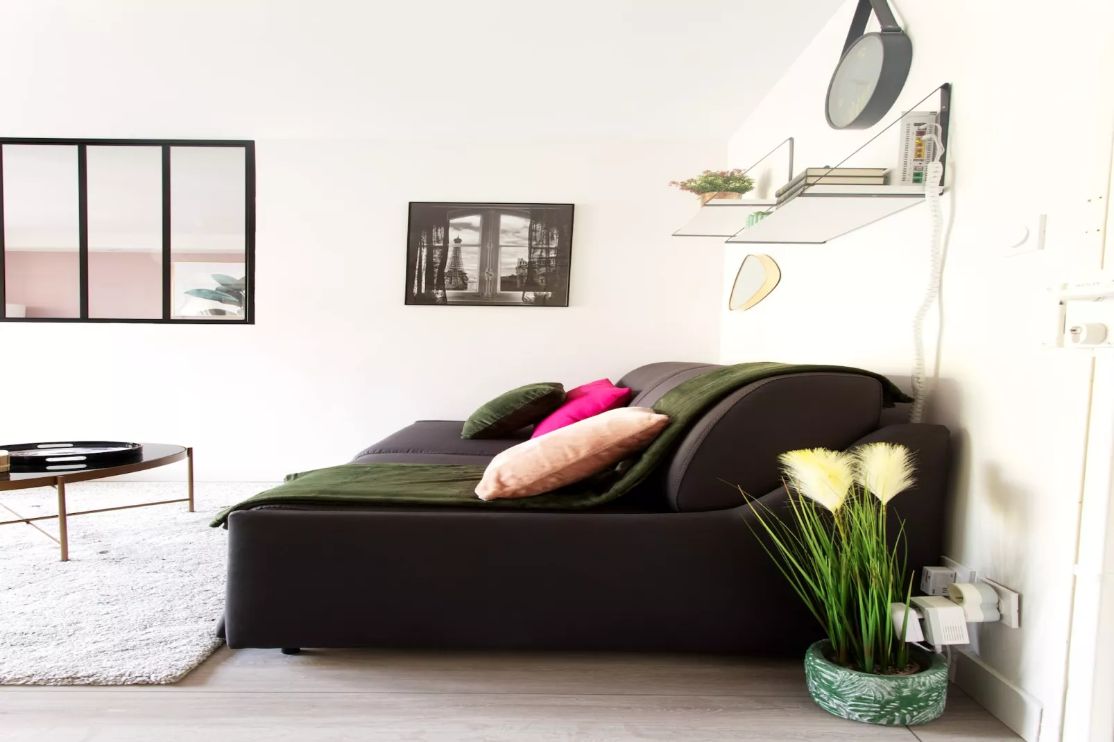 Marylin - Studio chic et calme proche Airbus aérop-Woonkamer