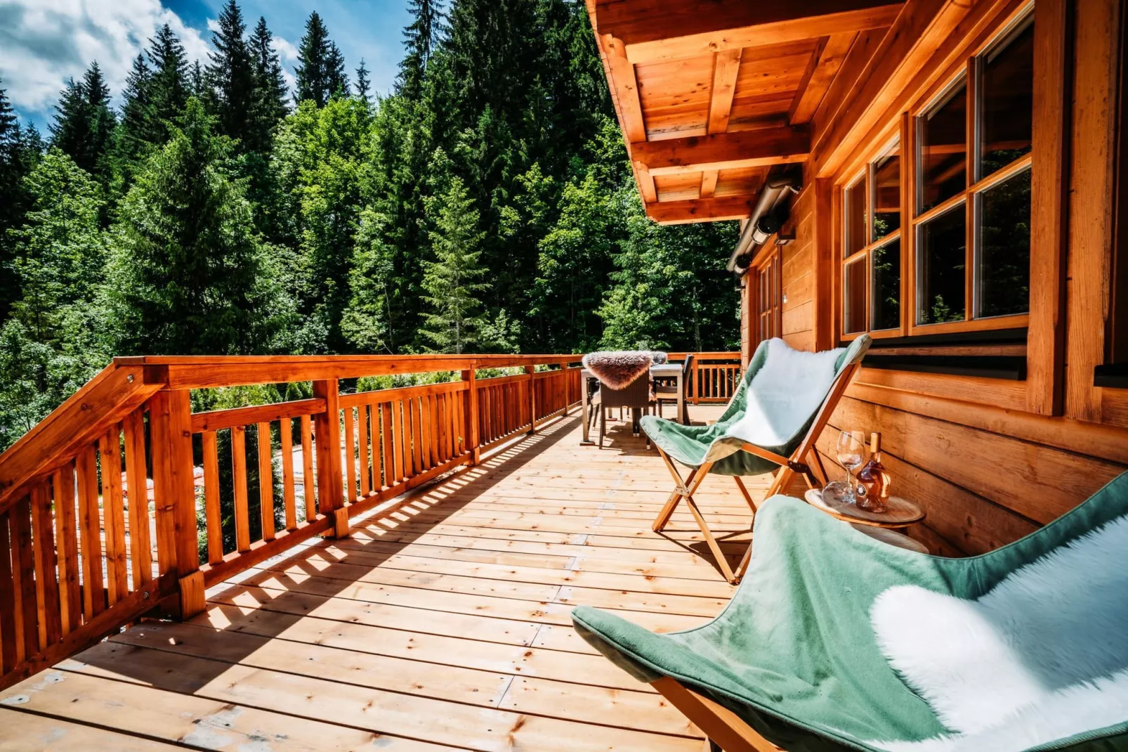 Chalet Gamsglück in Waidring-Terrasbalkon