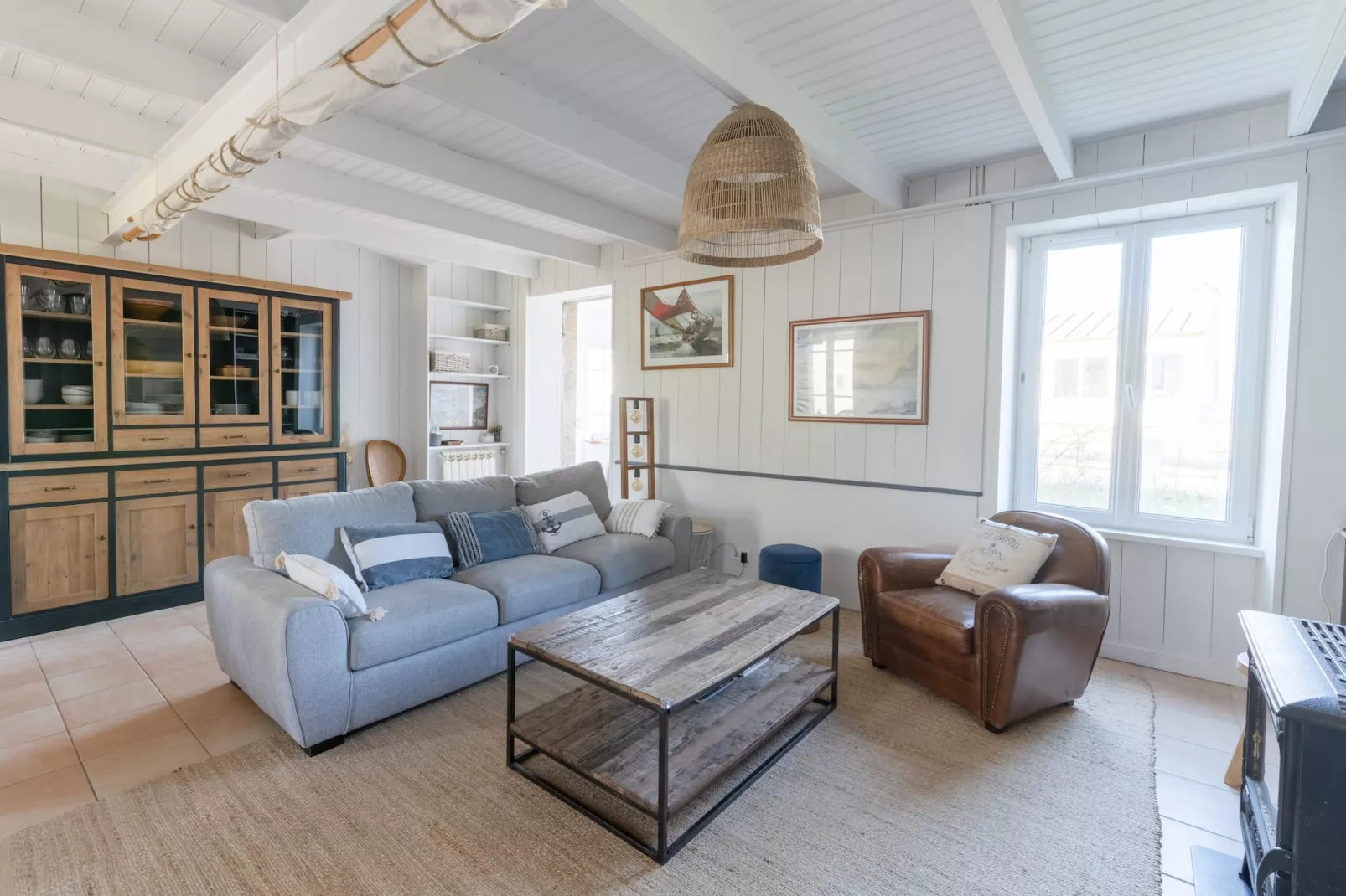 TY STREJOU - Portsall-Woonkamer