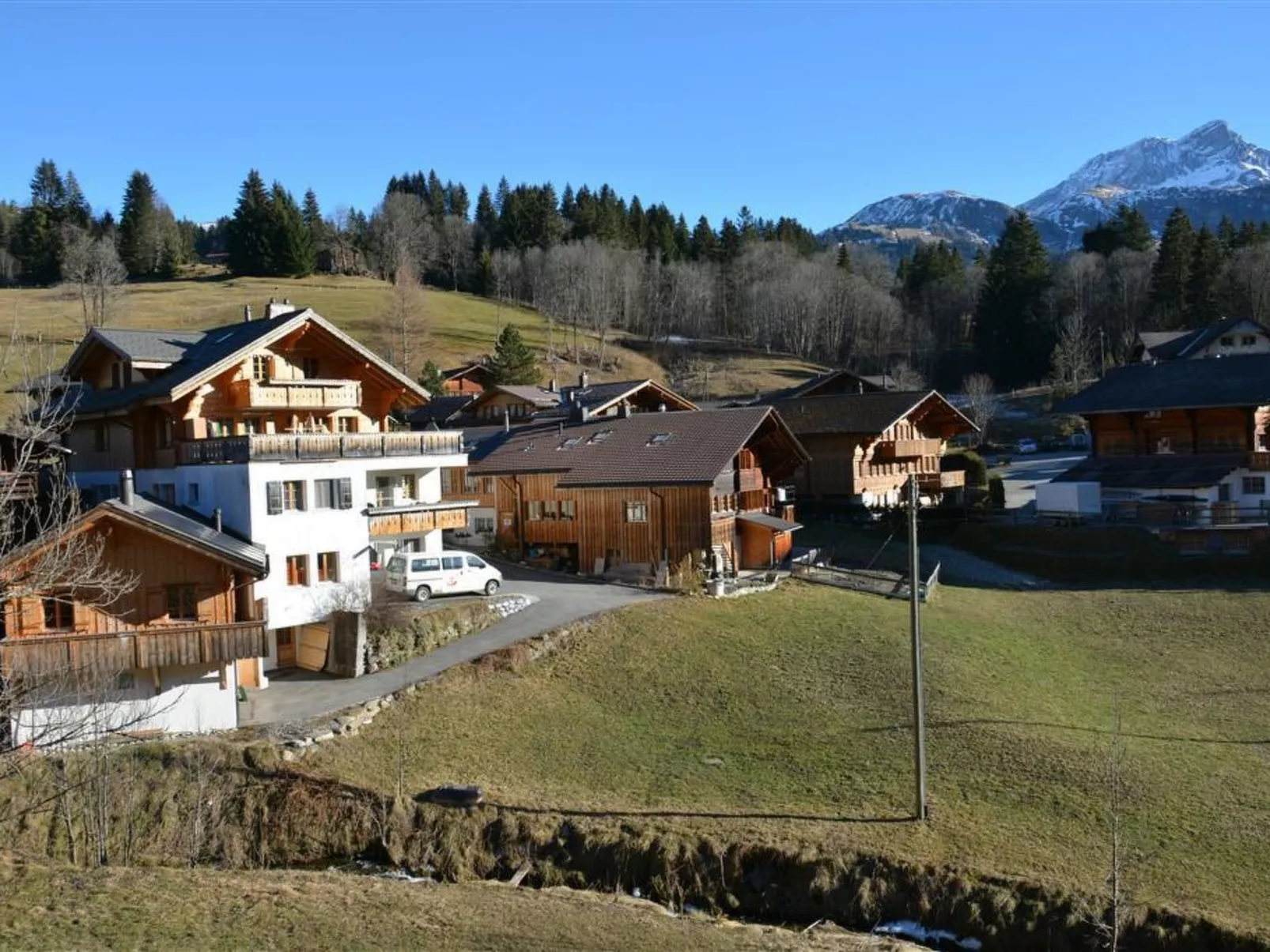 Marmotte, Chalet-Buiten