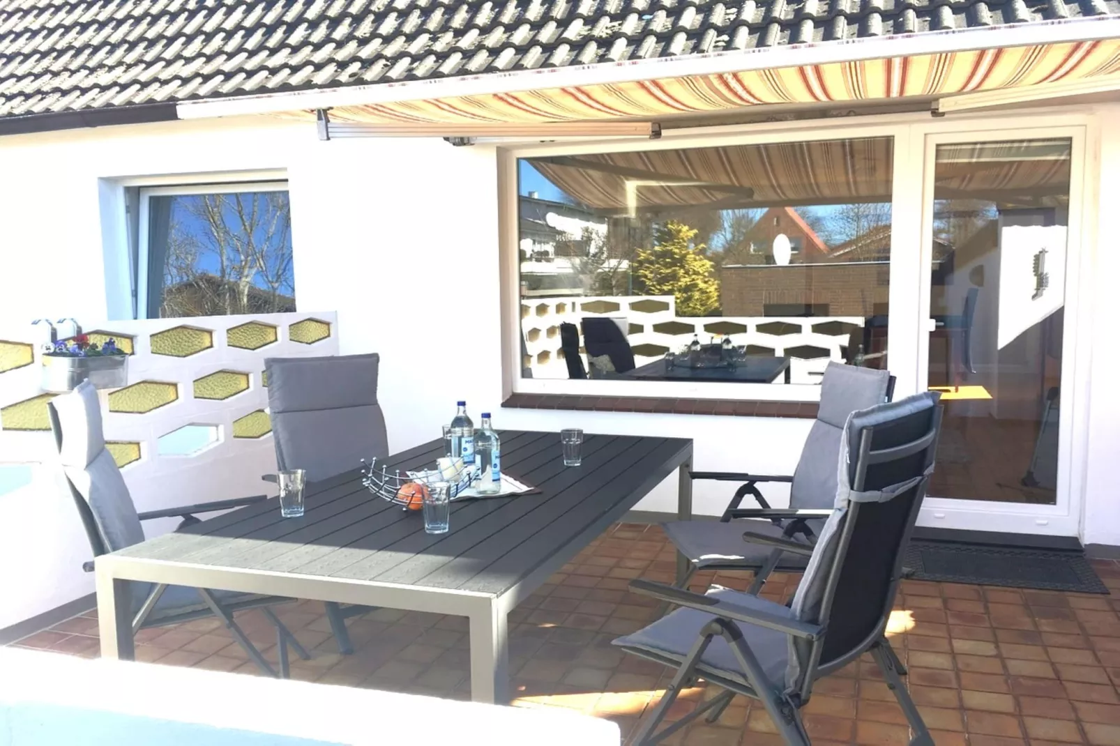 Hygge auf Fehmarn-Terrasbalkon