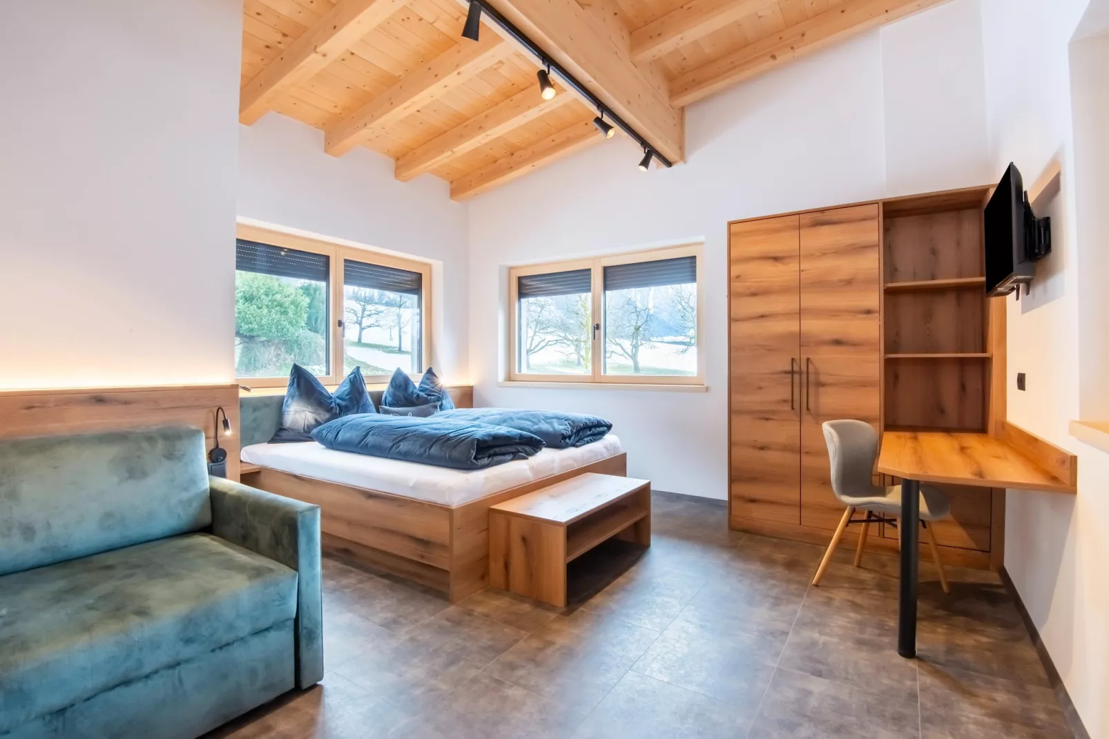 Apartment Moiklerhof-Slaapkamer