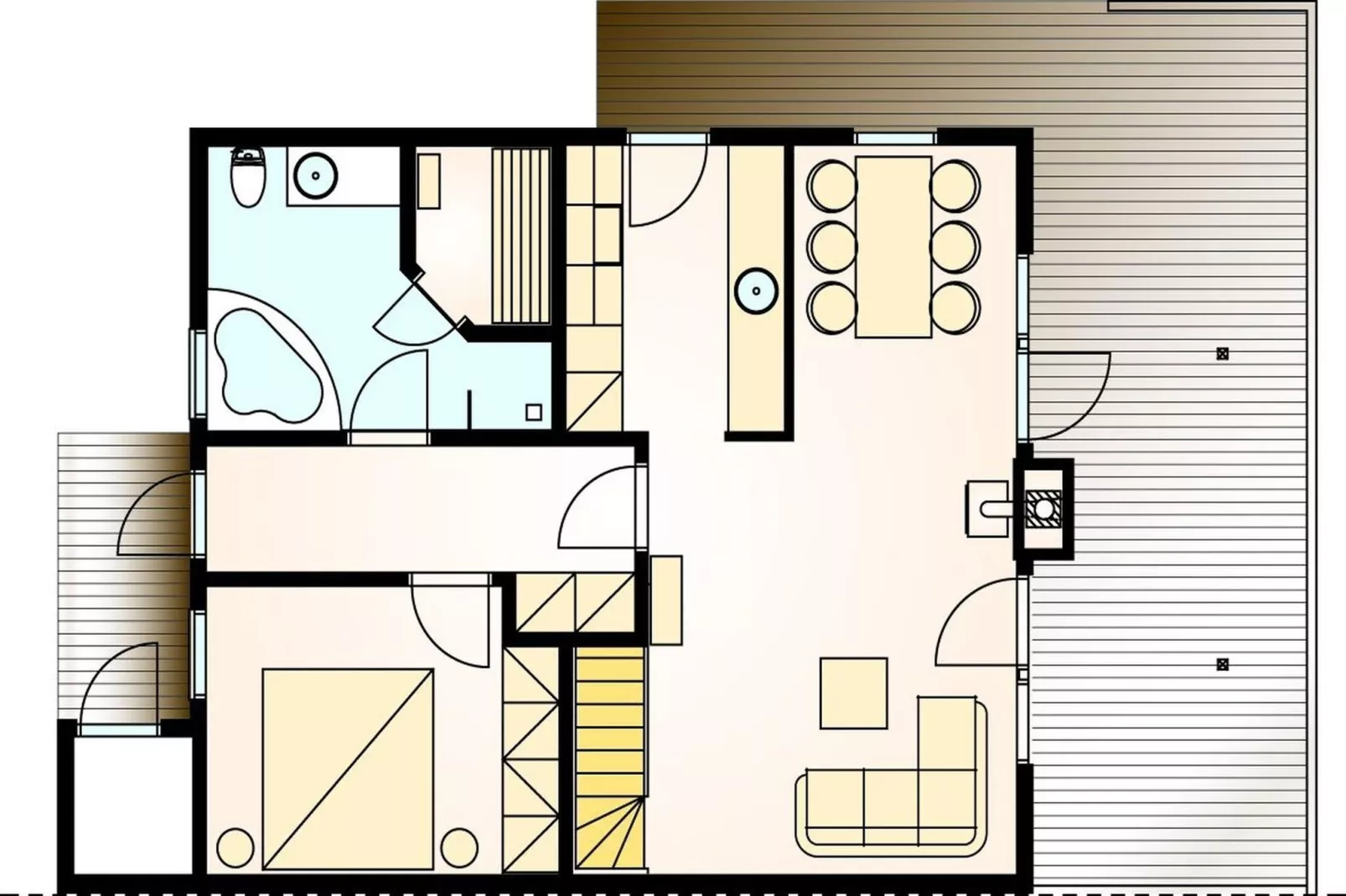 Ferienhaus Fünen im Schlosspark-Plattegrond
