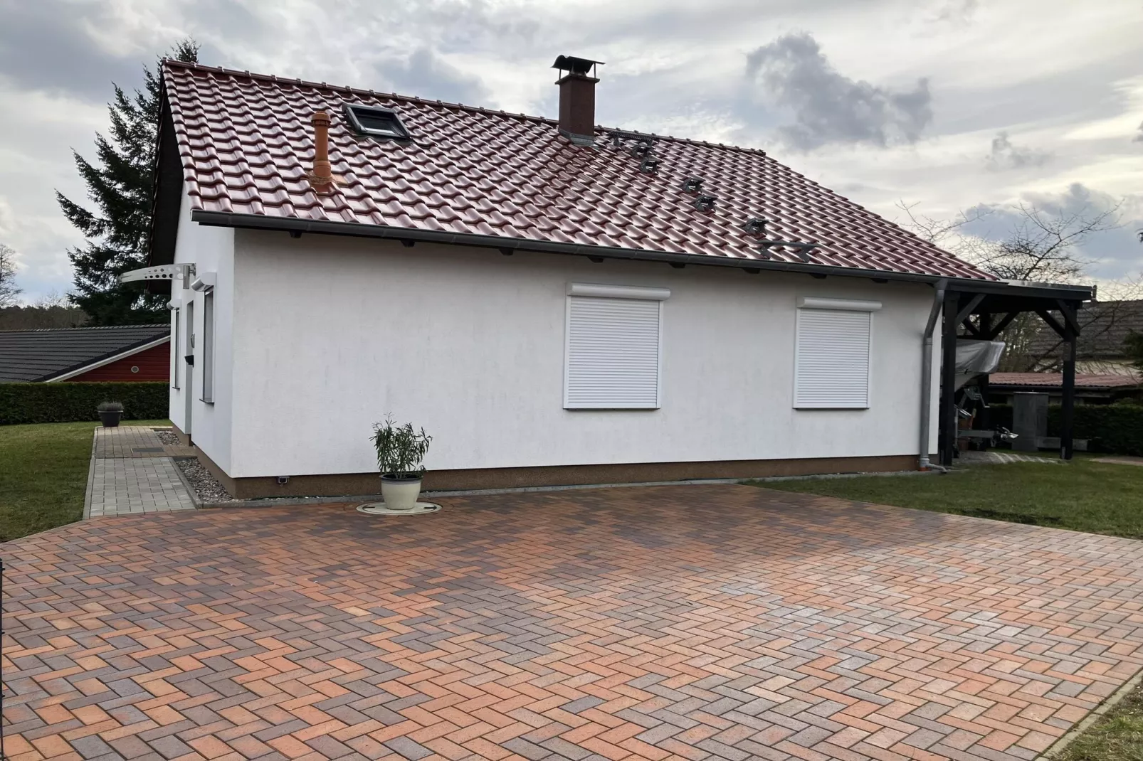 Ferienhaus Wildgans 62 qm-Uitzicht zomer
