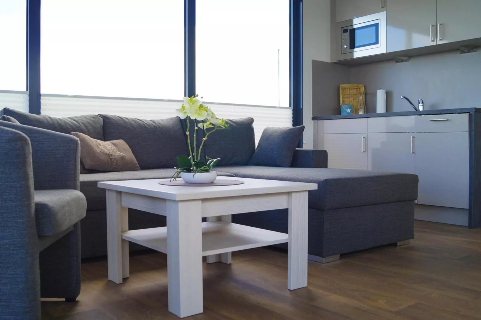 Houseboat Floating House "Luisa", Ribnitz-Damgarten-Luisa, 44 qm-Woonkamer