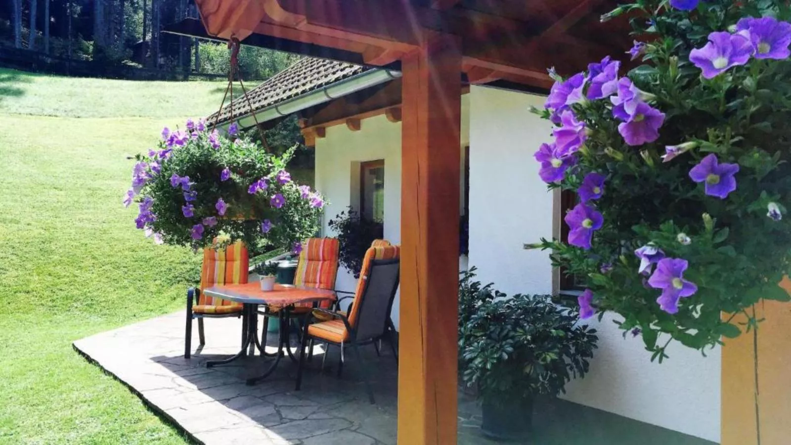 Landhaus Rangersdorf-Tuinen zomer