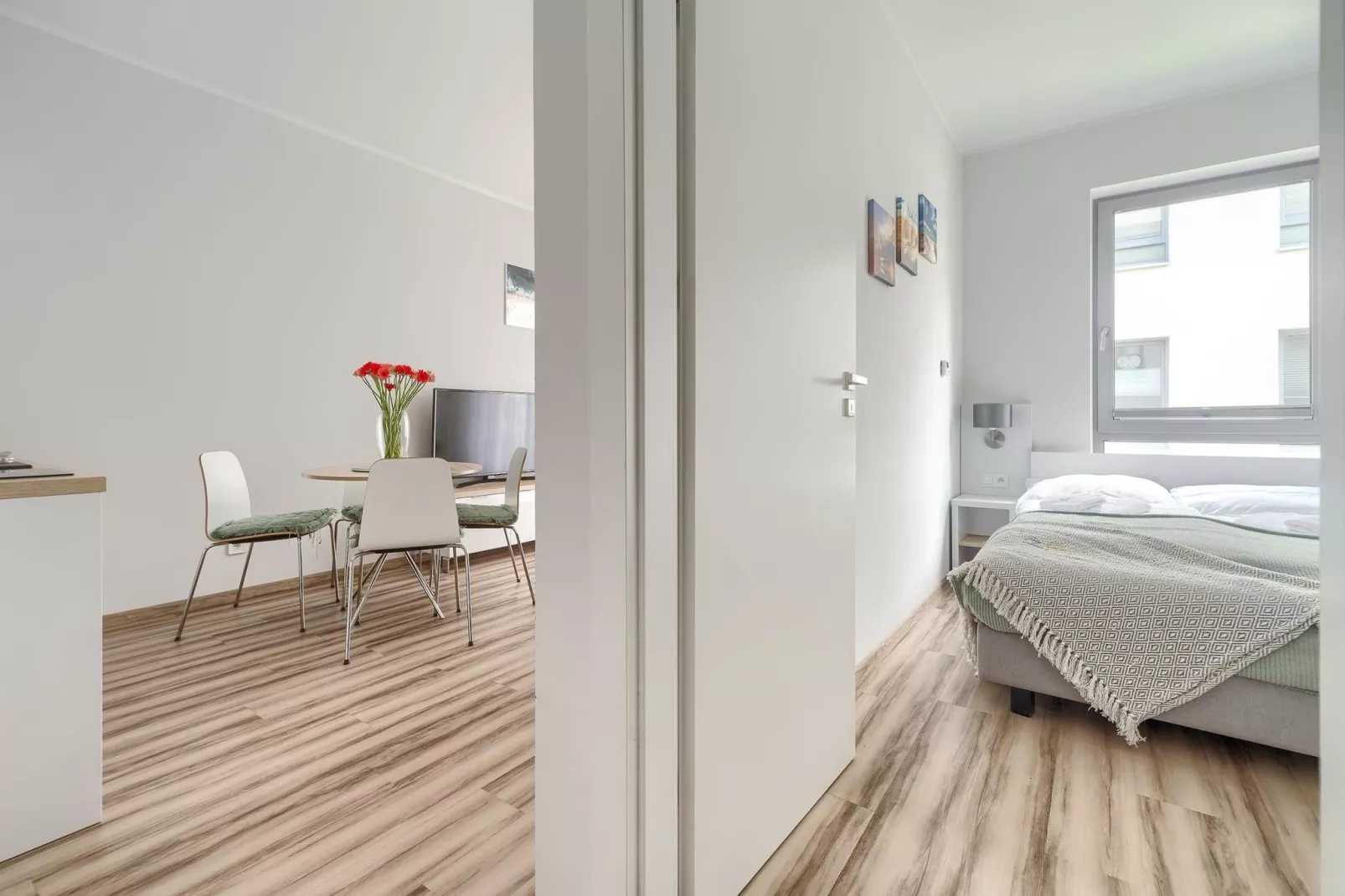 Apartament 4-osobowy Grunwaldzka 12C-21 Pobierowo-Slaapkamer