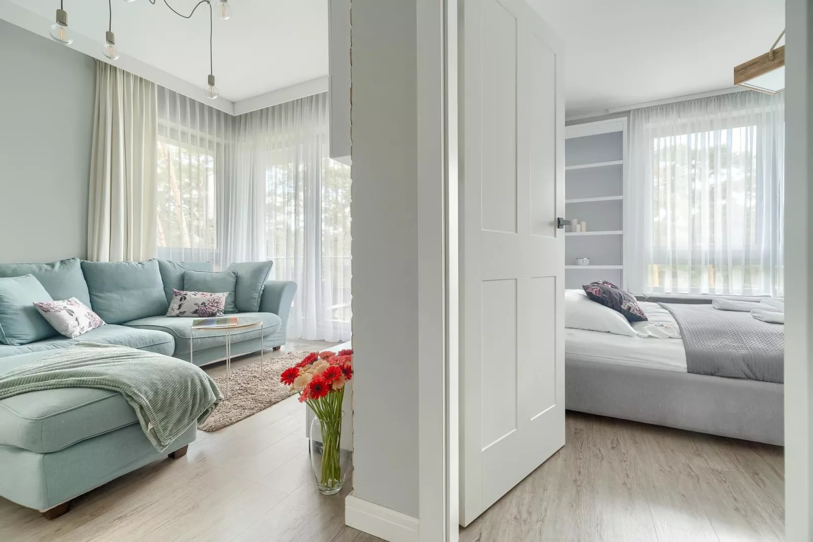 Apartament 4-osobowy Grunwaldzka 12C-21 Pobierowo-Woonkamer