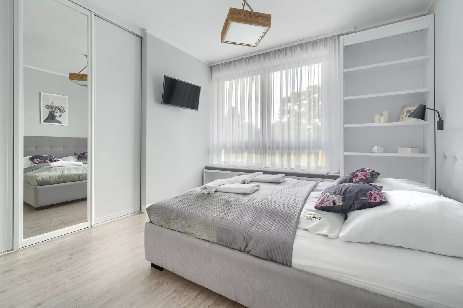 Apartament 4-osobowy Grunwaldzka 12C-21 Pobierowo-Slaapkamer