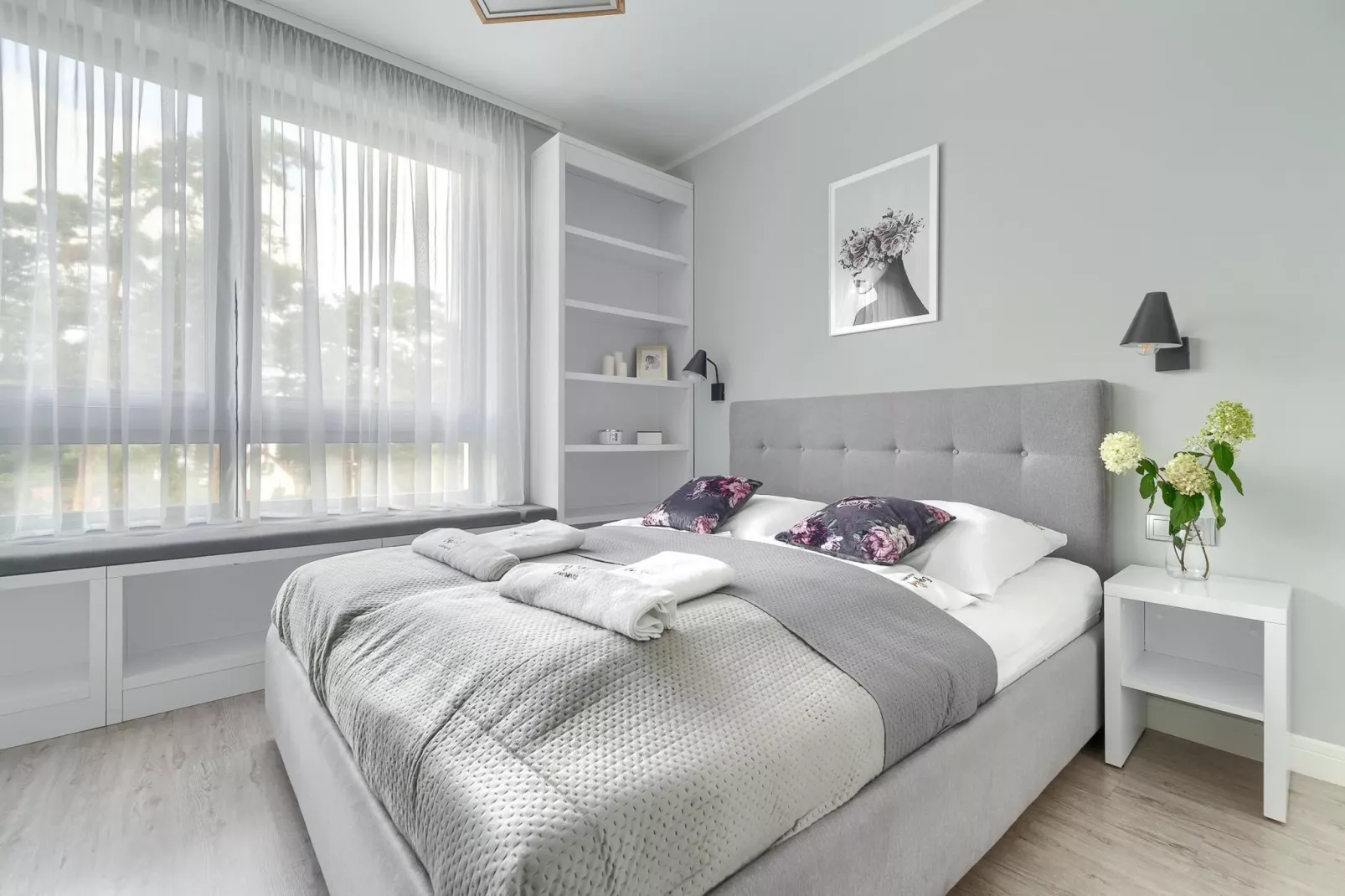 Apartament 4-osobowy Grunwaldzka 12C-21 Pobierowo-Slaapkamer