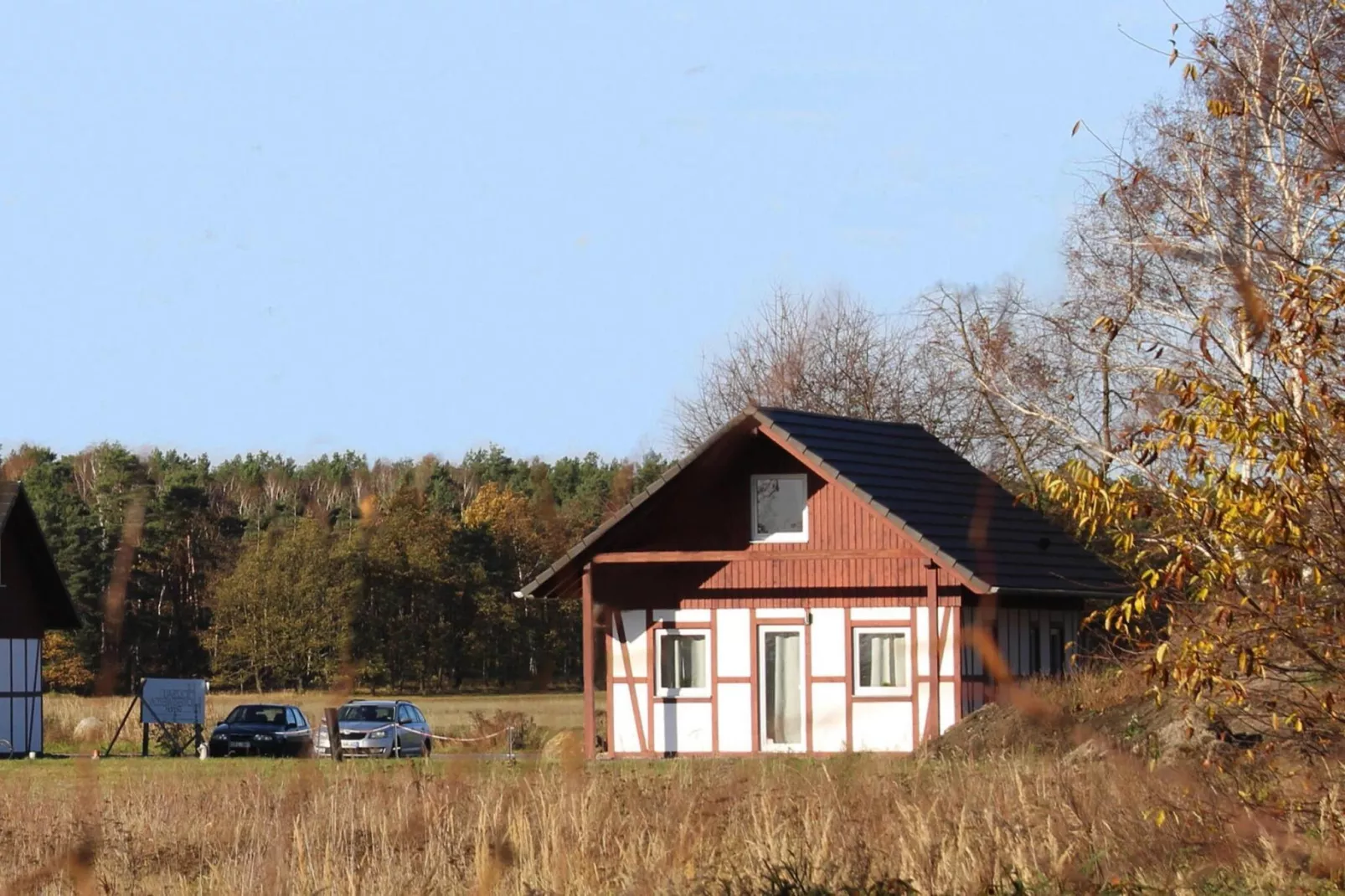 Bungalow am Partwitzer See-Buitenkant zomer
