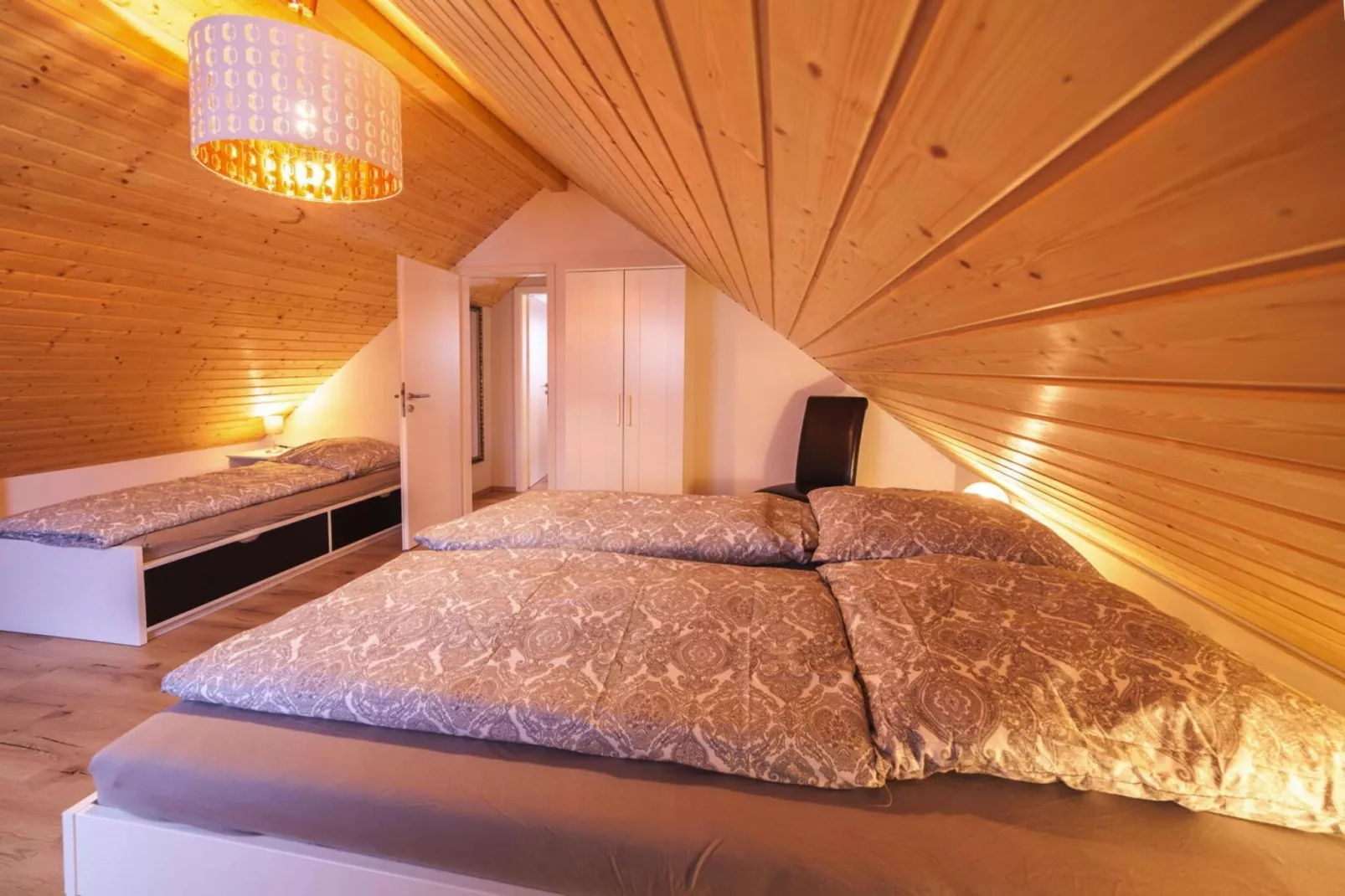 Bungalow am Partwitzer See-Slaapkamer