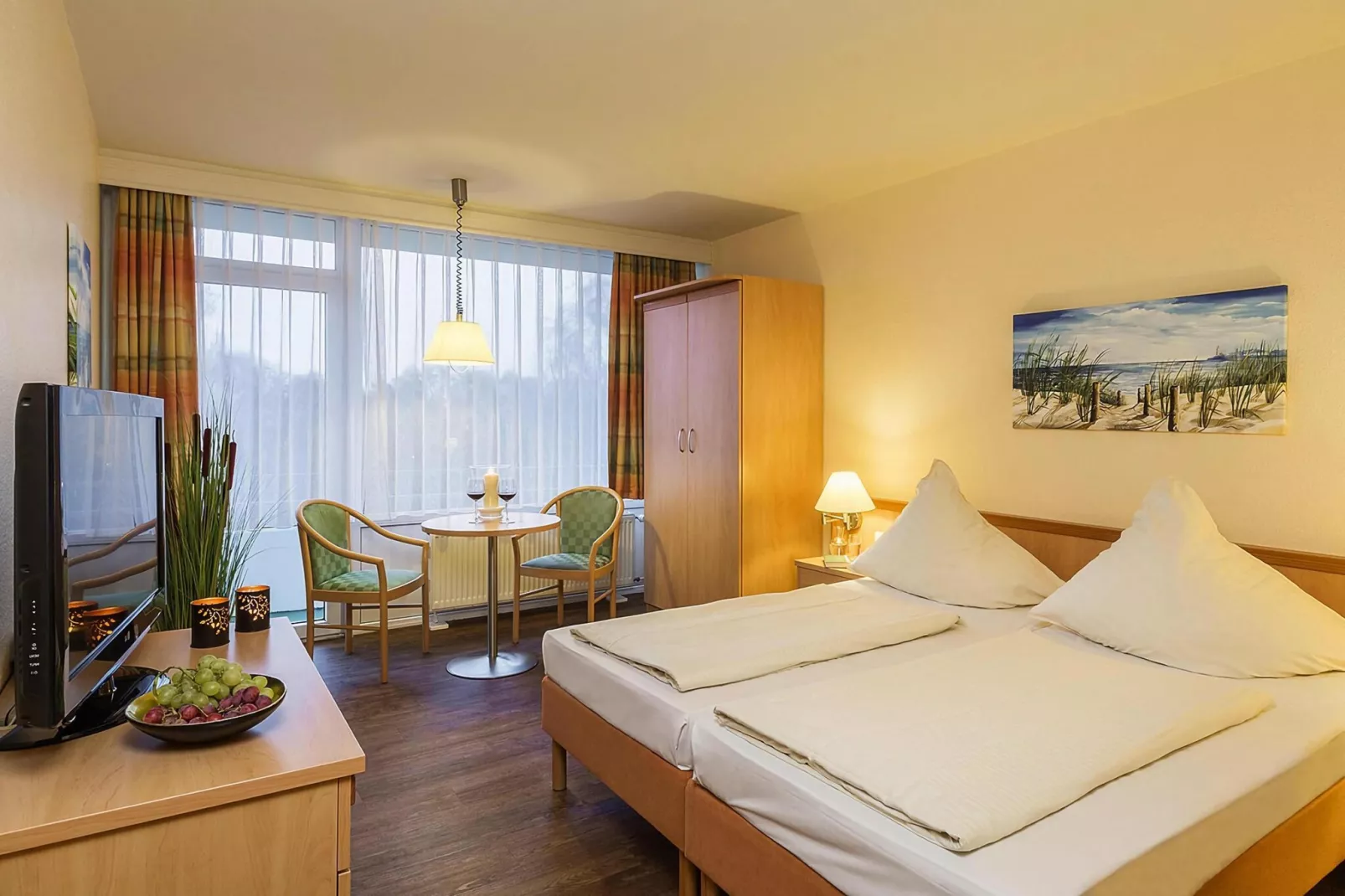 1-Zimmer-Apartment Seeseite "An der Düne" 25 qm-Woonkamer
