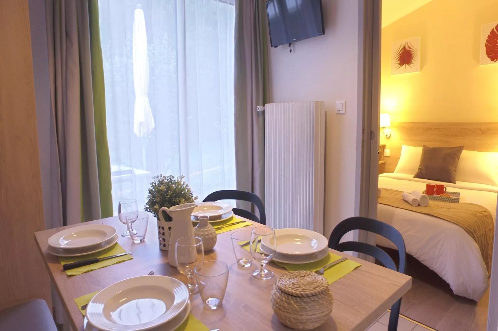 Gîte 2 Pièces 4 Personnes-Eetkamer