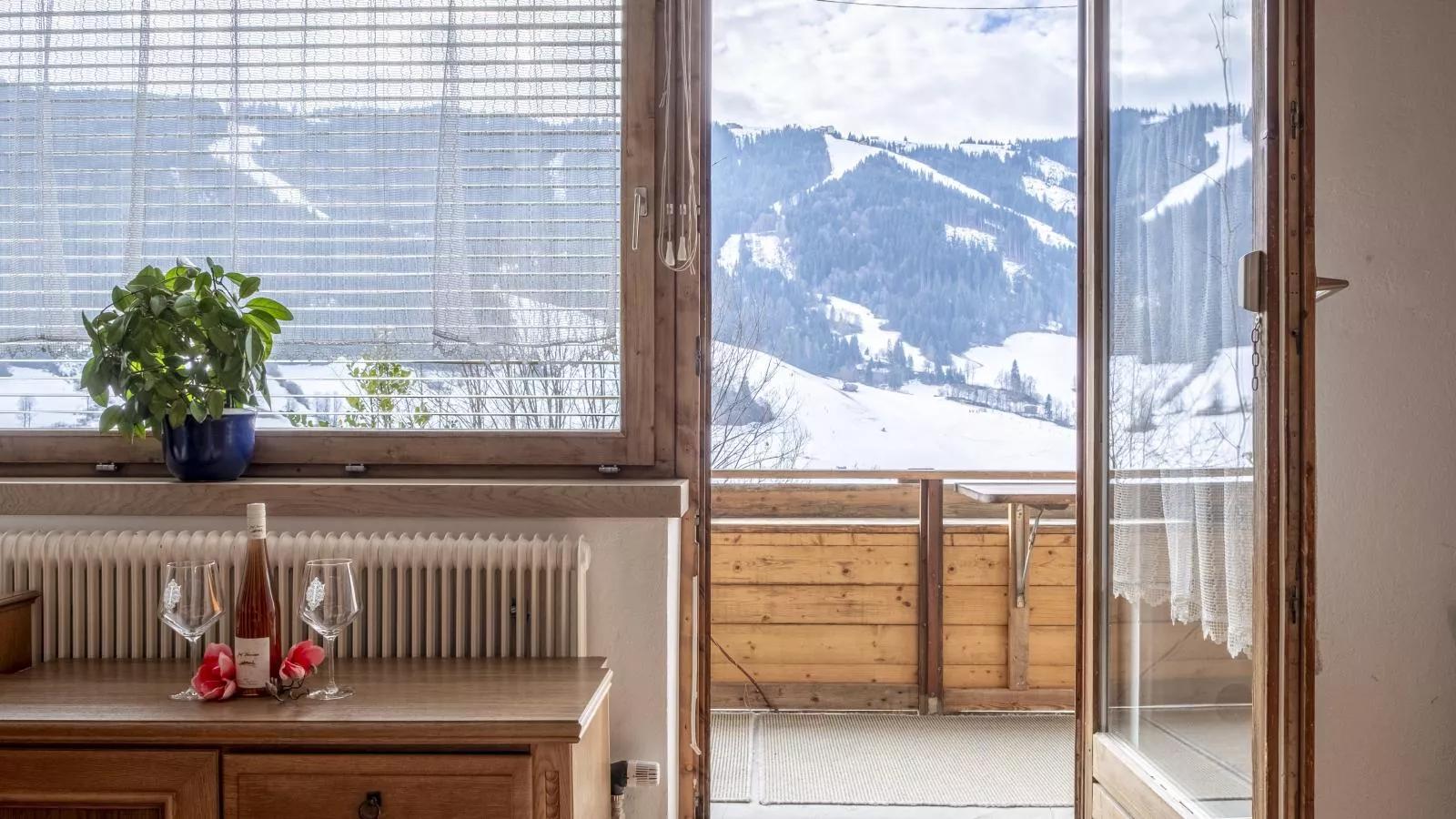 Berghof-Uitzicht winter
