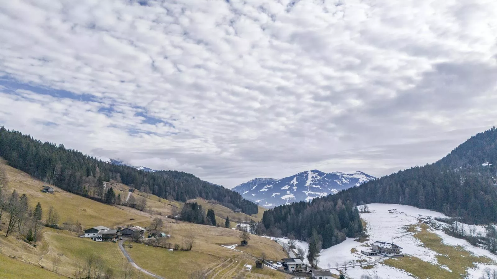 Berghof-Uitzicht winter