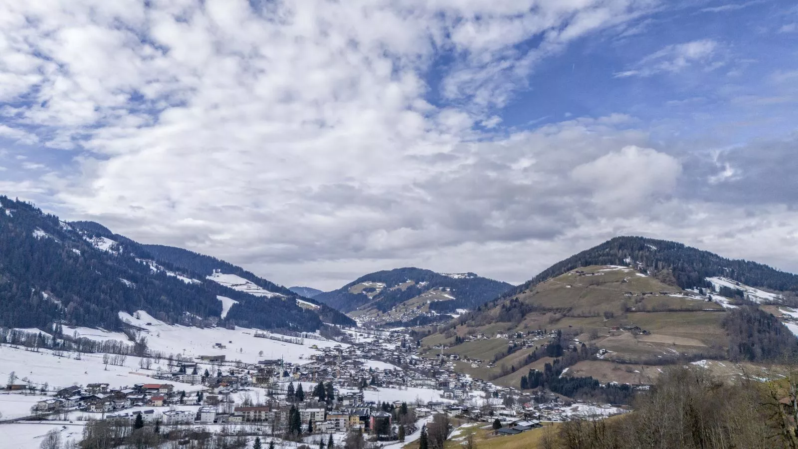 Berghof-Uitzicht winter