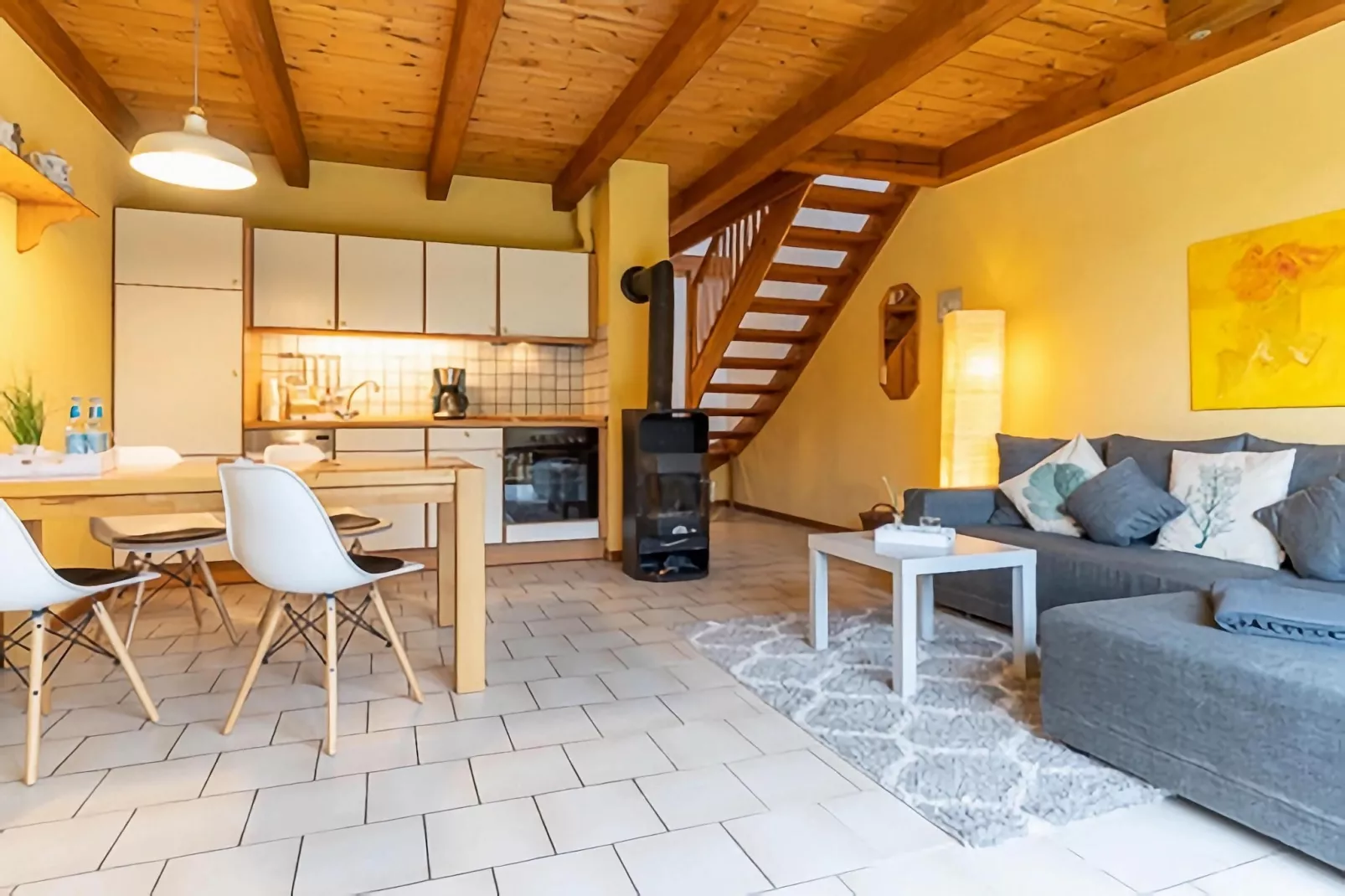 Ferienwohnung Hohe Düne Vollerwiek-Woonkamer