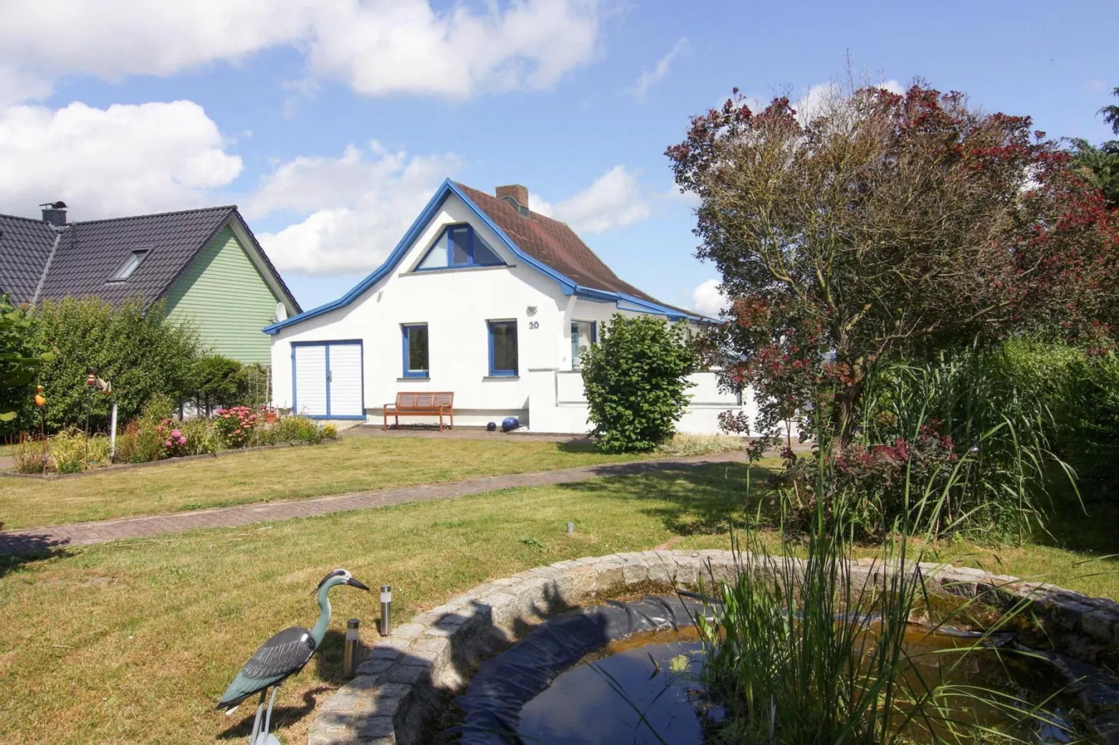 Ferienhaus Am Schilfufer-Buitenkant zomer