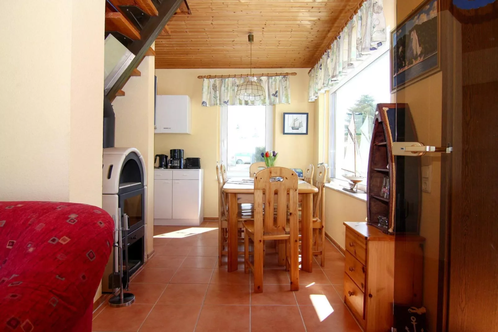 Ferienhaus Am Schilfufer-Eetkamer