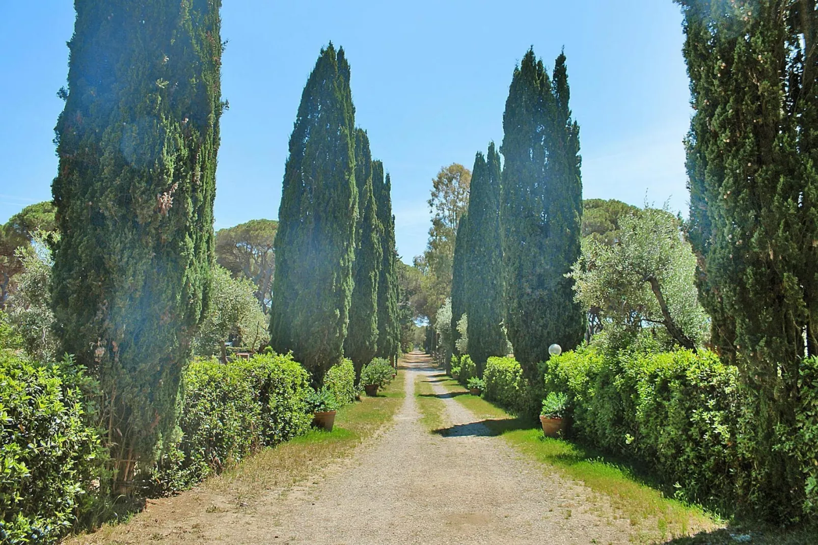 Ferienanlage Azienda Canova Seconda Marina di Grosseto EG Nebengebäude mit Gartenanteil-Gebieden zomer 1km