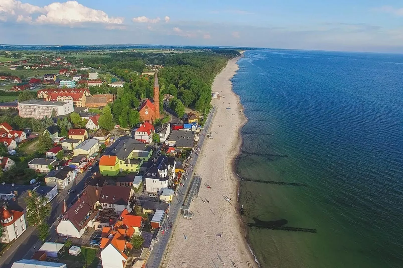 Domki wakacyjne Sarbinowo-Gebieden zomer 1km
