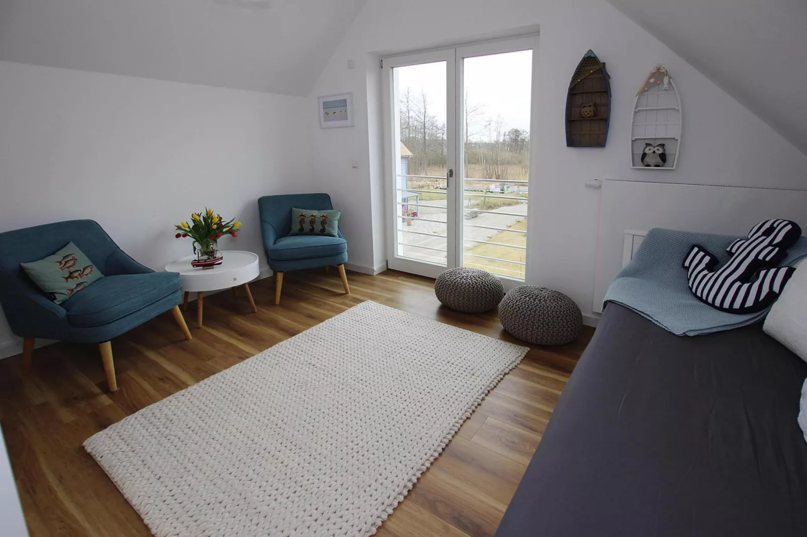 Fewo Seeblick 95 qm-Woonkamer