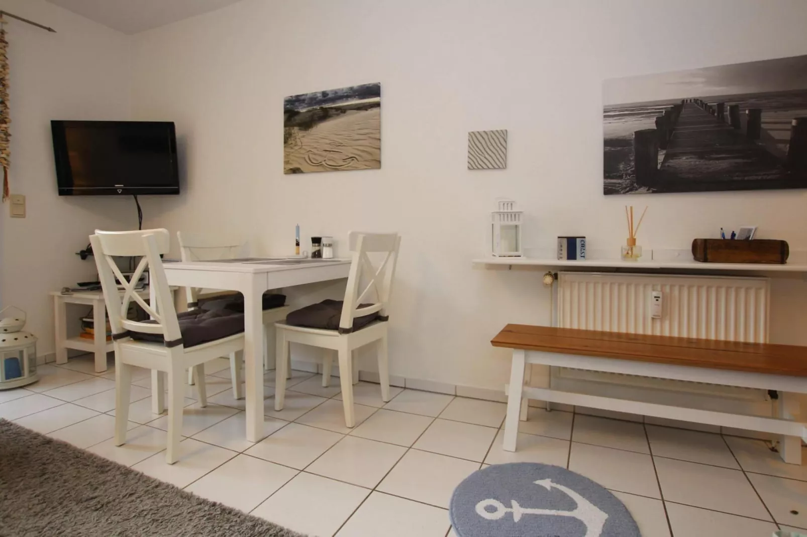 Ferienwohnung Tante Helene 3 Pers Garding-Eetkamer