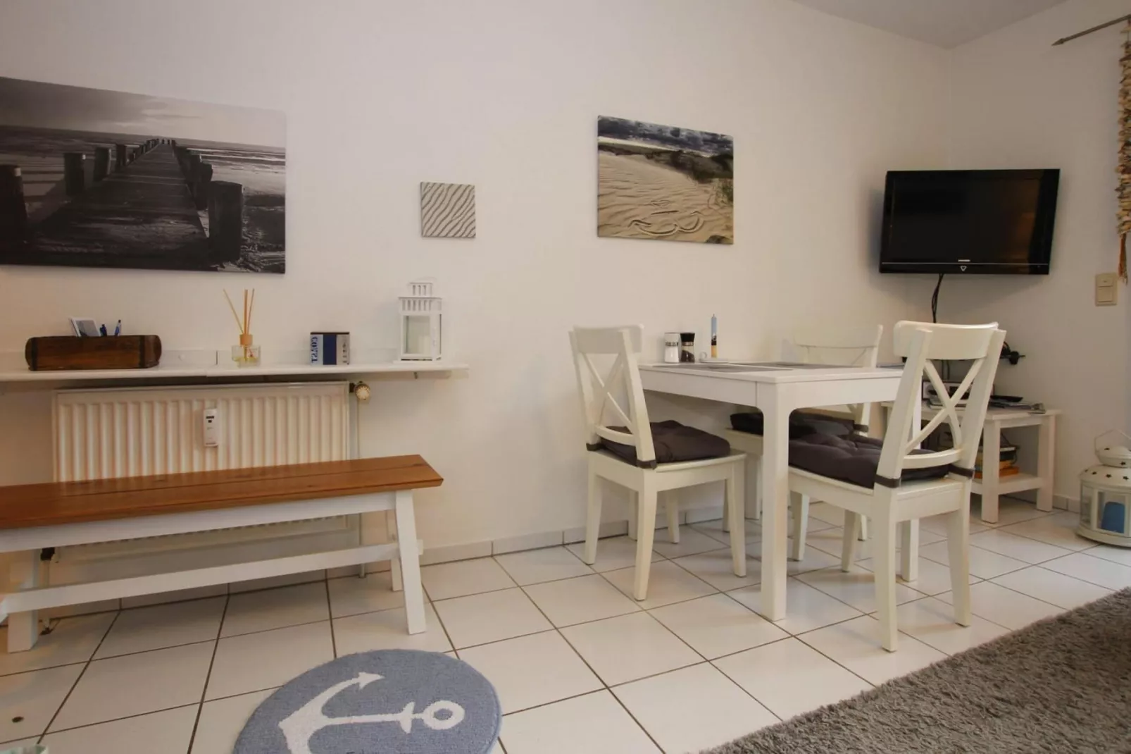 Ferienwohnung Tante Helene 3 Pers Garding-Eetkamer