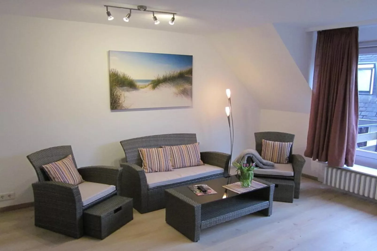 Apartementhaus Ursula Wohnung 16 - Westerland-Woonkamer