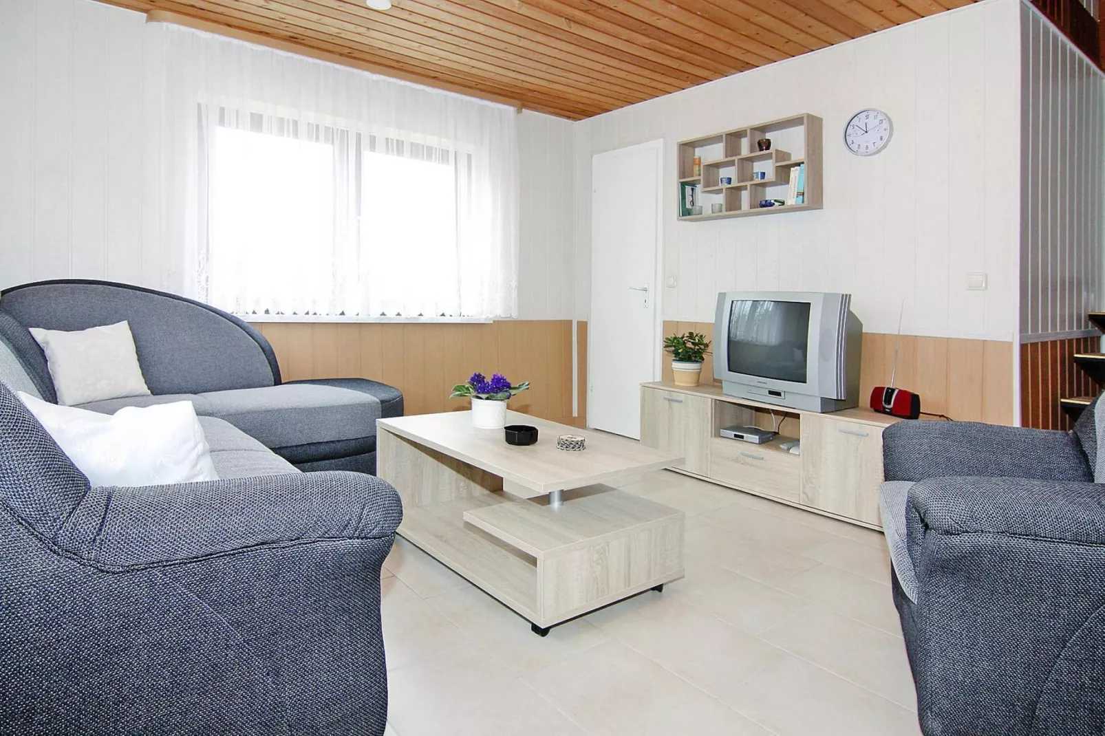 Ferienhaus Teßmannsdorf-Woonkamer
