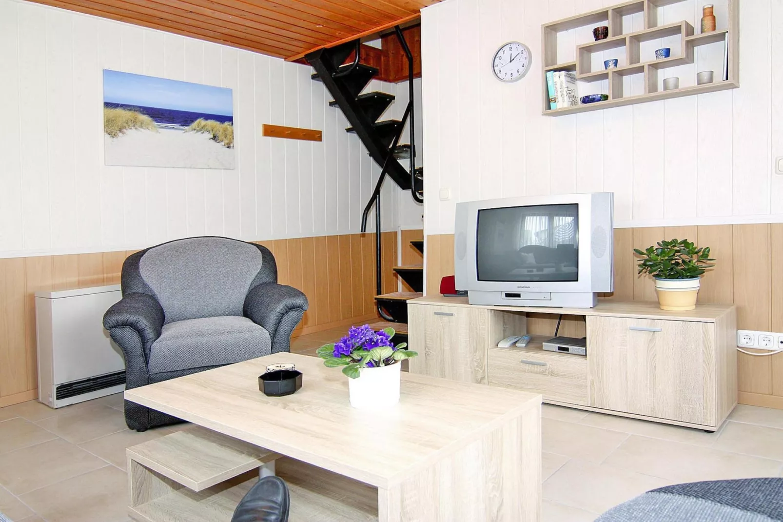 Ferienhaus Teßmannsdorf-Woonkamer