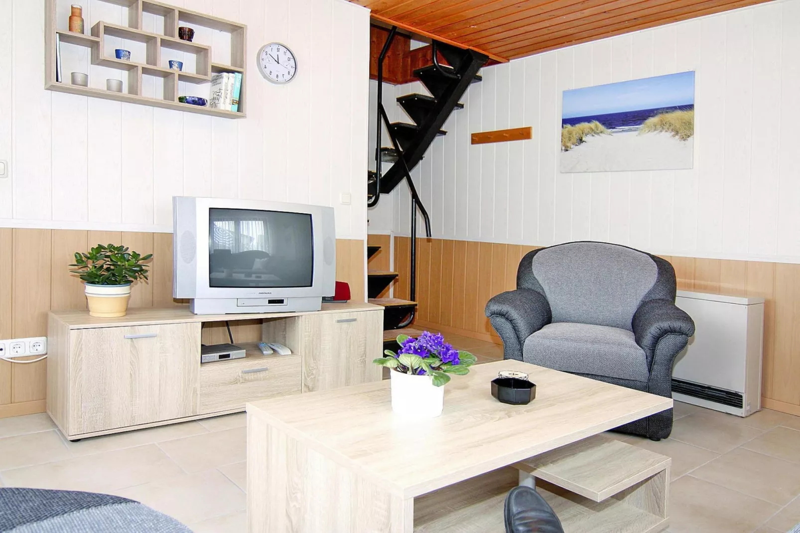 Ferienhaus Teßmannsdorf-Woonkamer