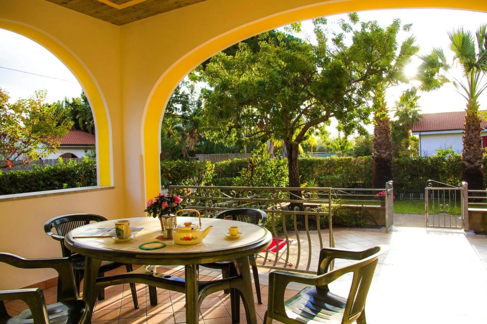 Residence Cilento Natura Marina di Ascea / Ville Mare Blu-Terrasbalkon