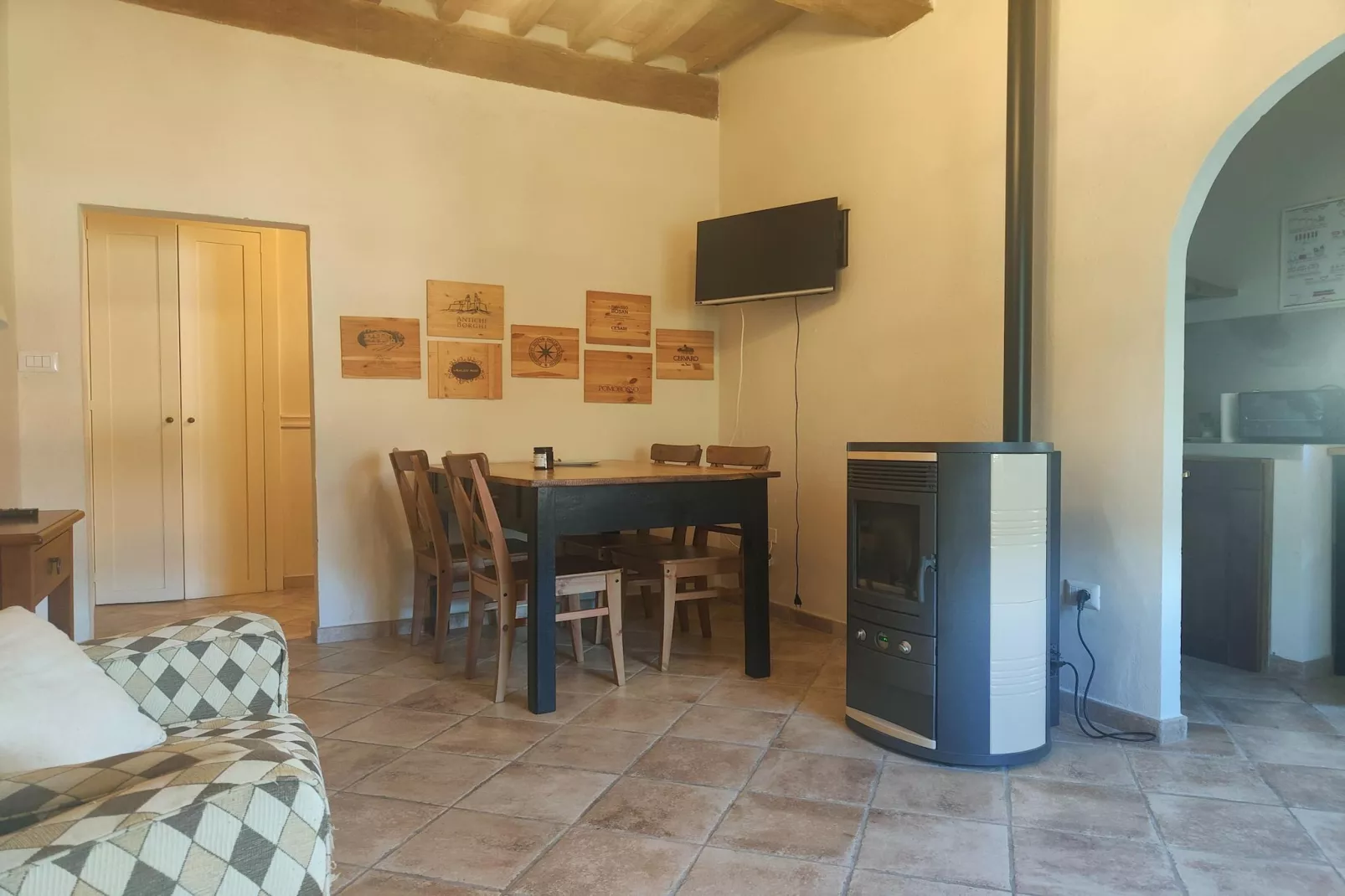 Casa Daniela Prata Massa Marittima-Eetkamer