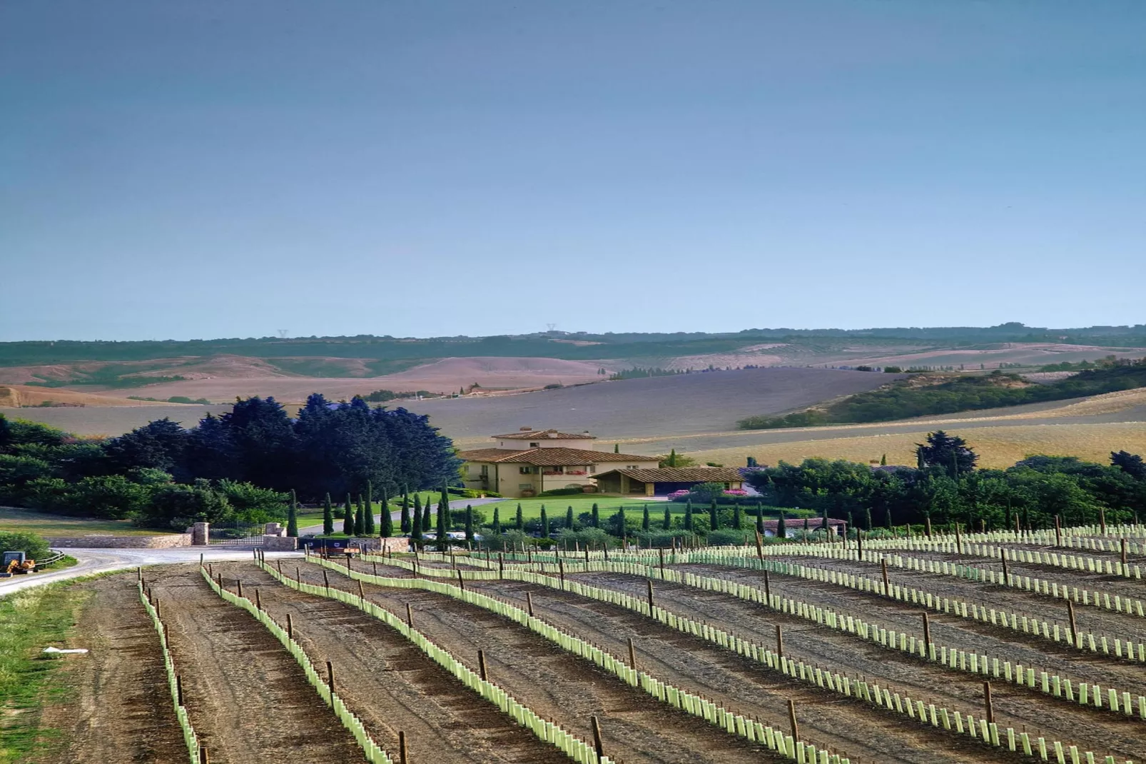 Ferienanlage Borgo della Meliana Gambassi Terme Typ Villa S Adele-Uitzicht zomer