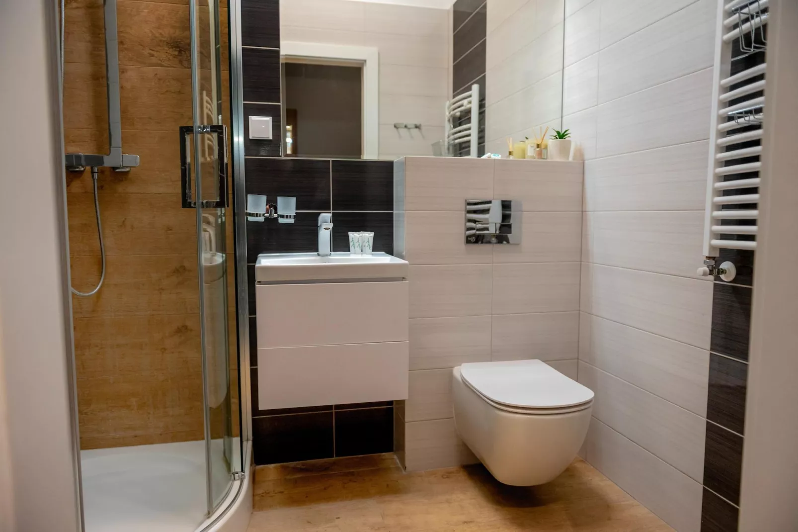 Apartament Grunwaldzka 12a-23 Pobierowo-Badkamer