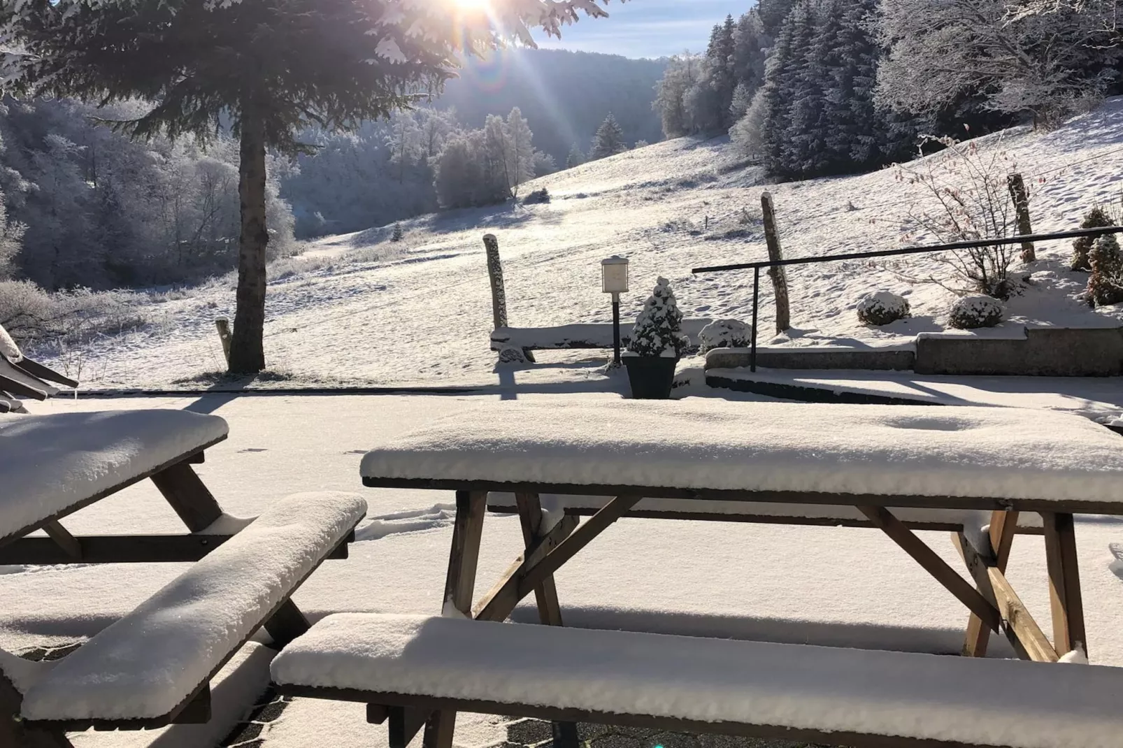 Lodge Winterberg-Tuin winter