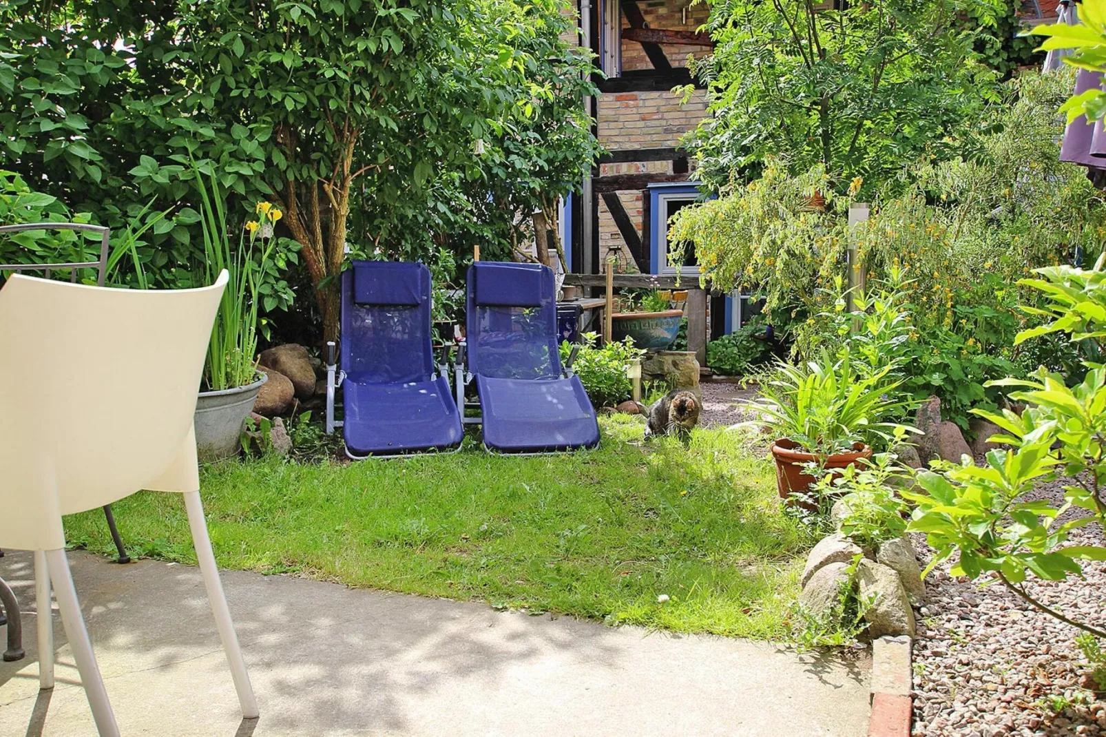 Großer Burgblick 45 qm Plau am See-Tuinen zomer