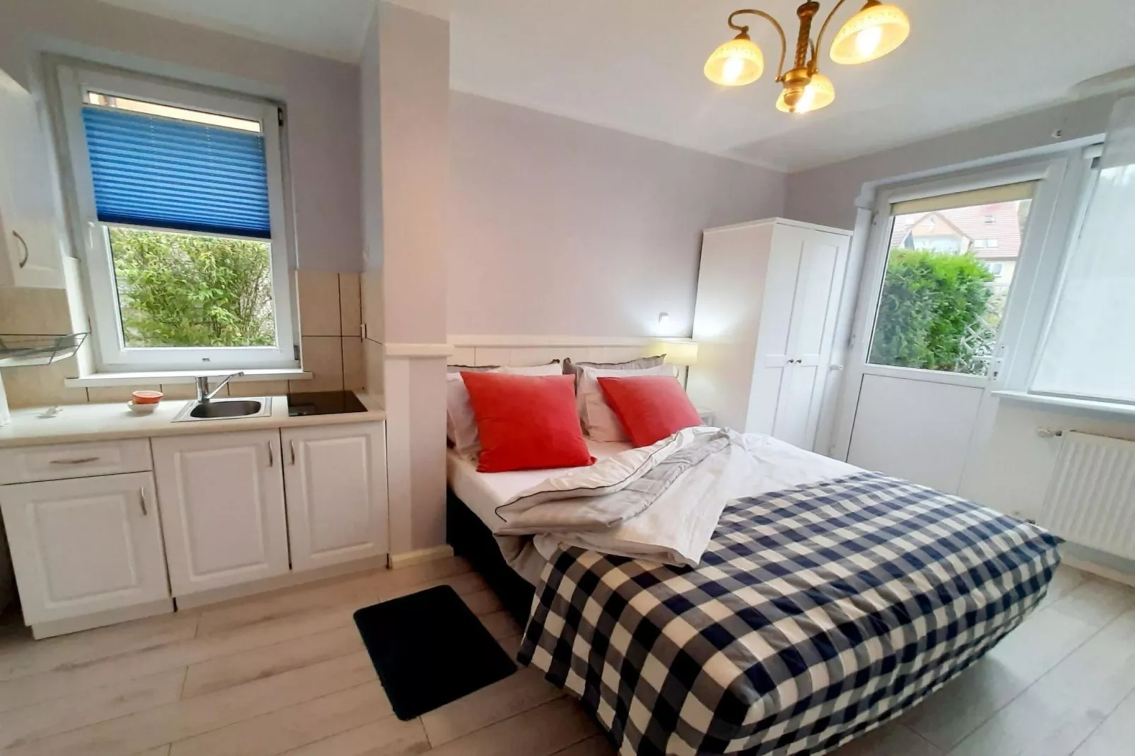 Studio 2-osobowe parter-Slaapkamer