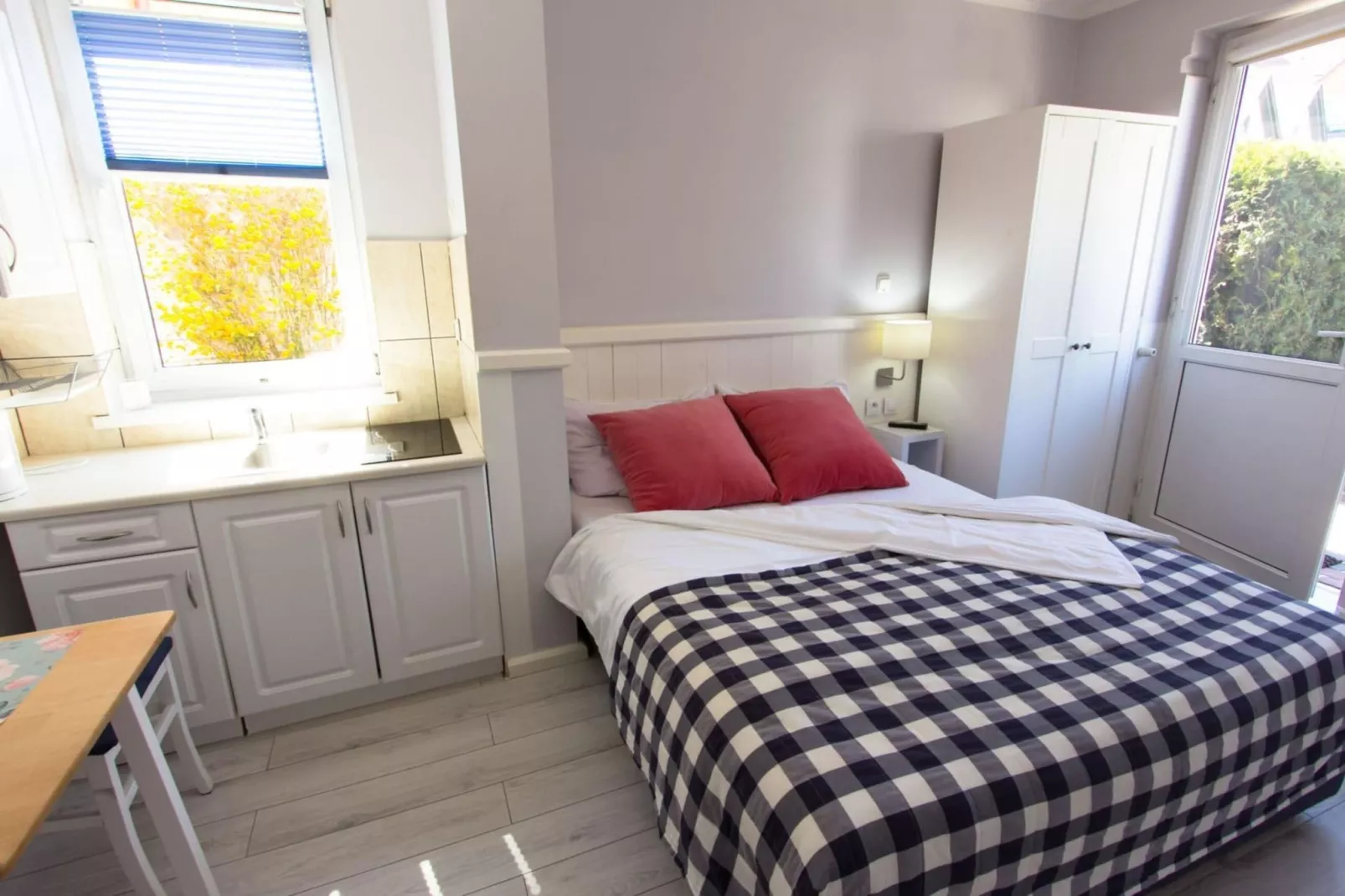 Studio 2-osobowe parter-Slaapkamer