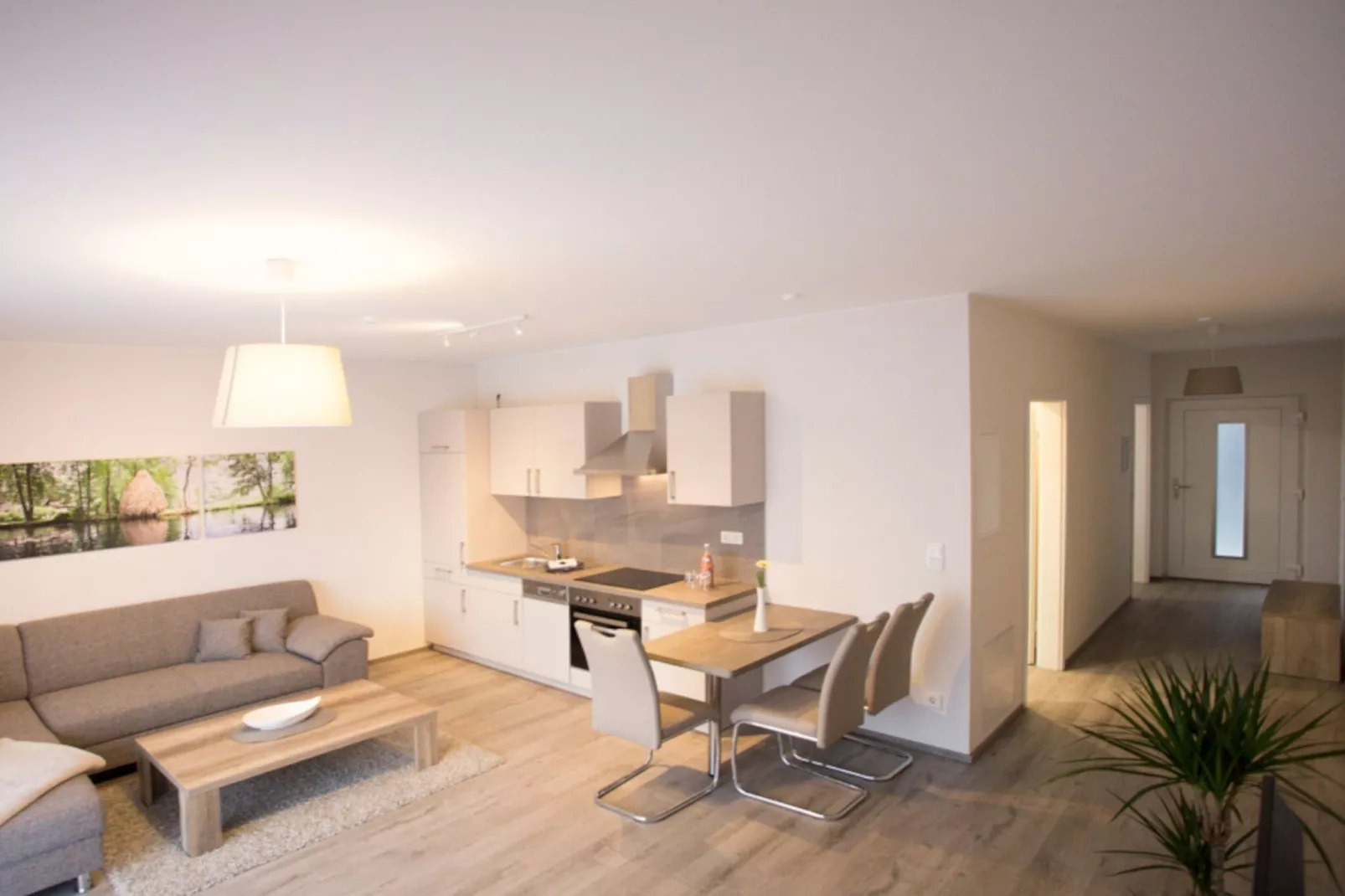 Apartment 60 qm mit Spreeblick-Woonkamer