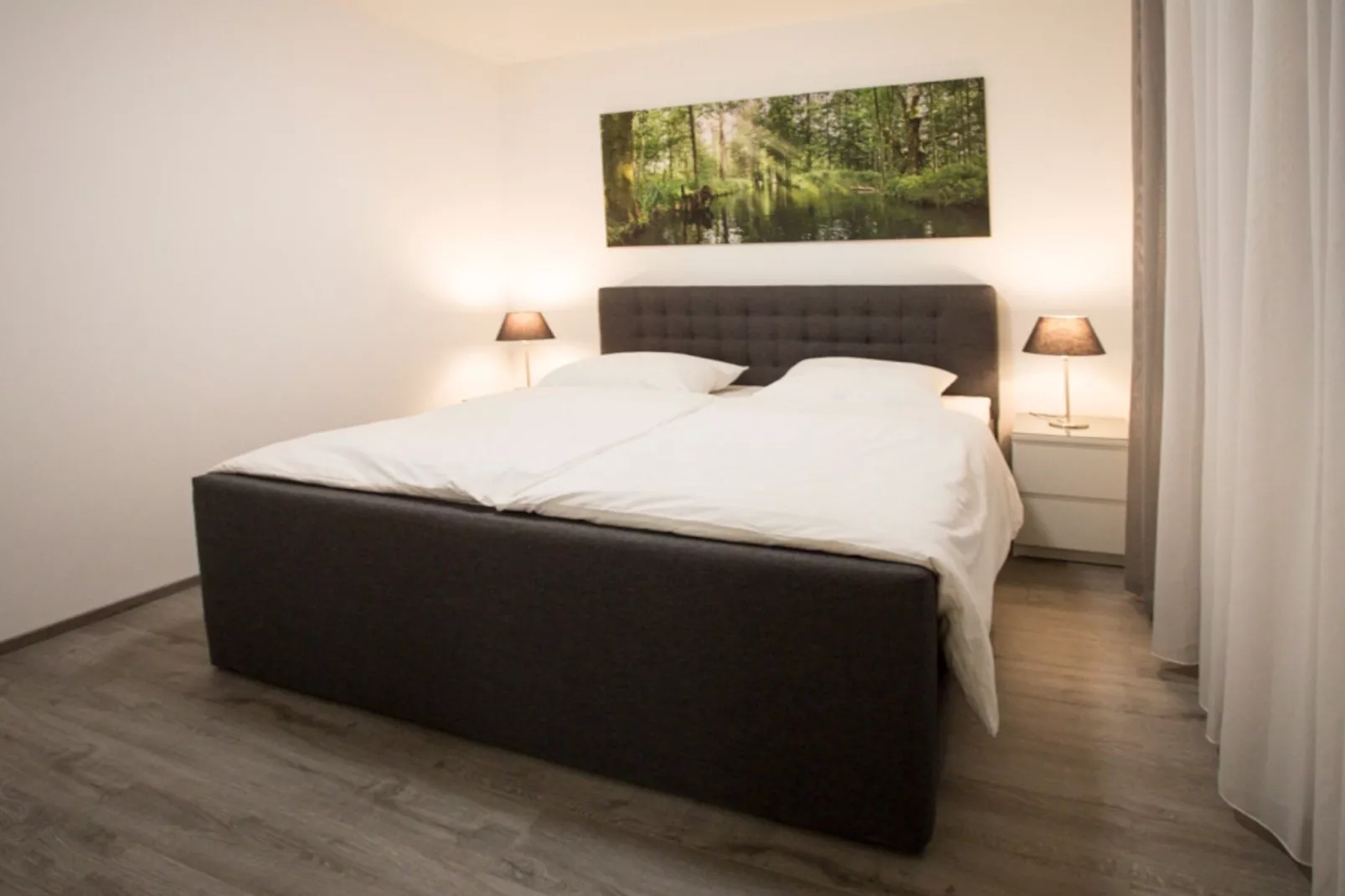 Apartment 60 qm mit Spreeblick-Slaapkamer