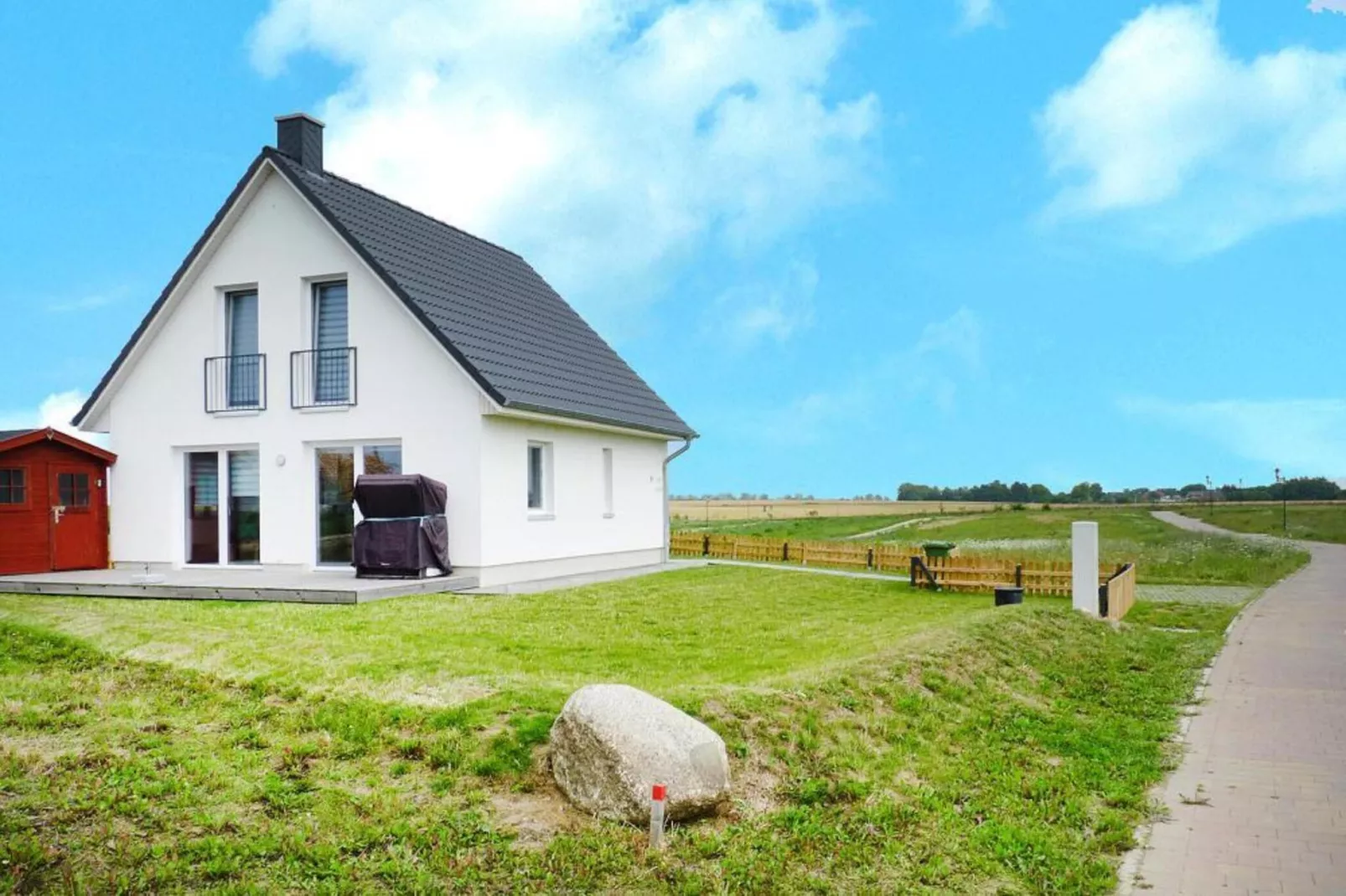 Ferienhaus de Poeler Drift 6 Personen-Buitenkant zomer