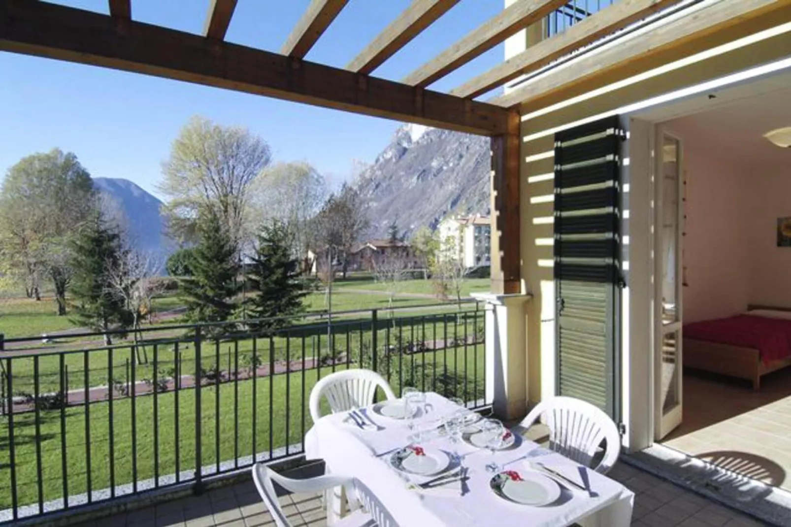 Residence Porto Letizia Porlezza - Villas bilocale 4 pax Vista Lago Plus V1LP4 Lake View 8215-Terrasbalkon