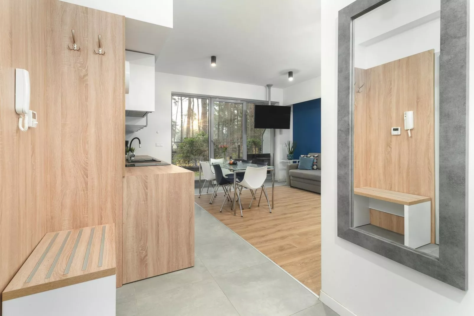 Apartament 2-pokojowy dla 6 osób Grunwaldzka 12c4 Pobierowo-Eetkamer