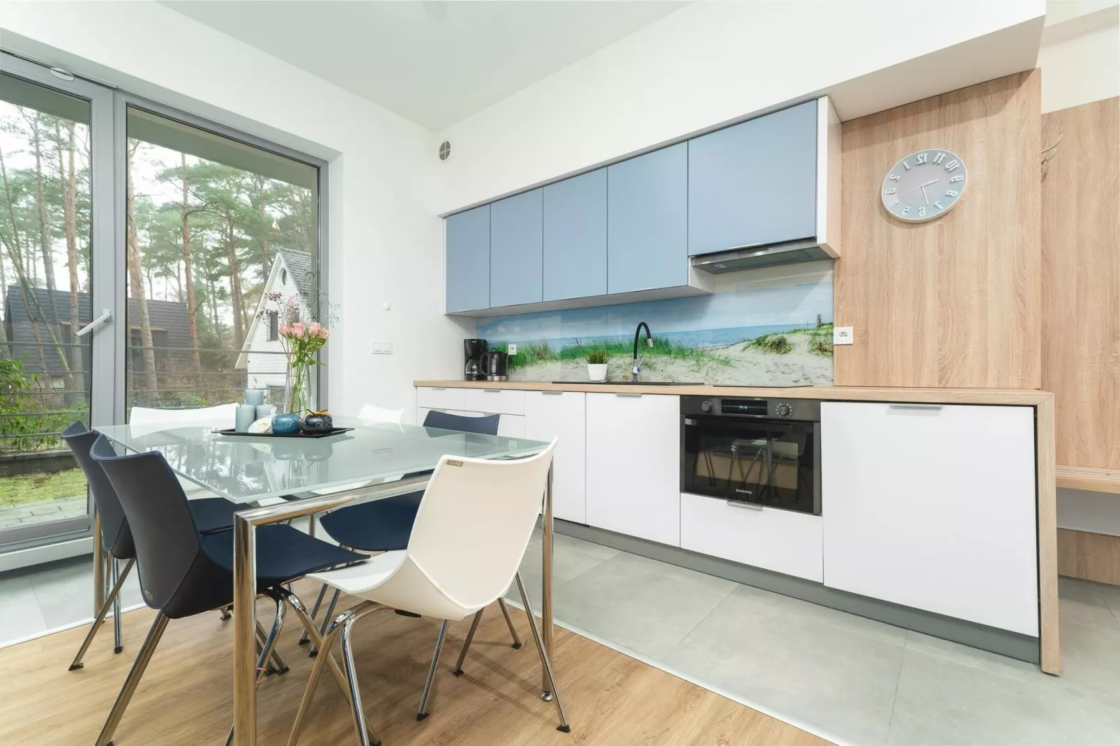 Apartament 2-pokojowy dla 6 osób Grunwaldzka 12c4 Pobierowo-Keuken